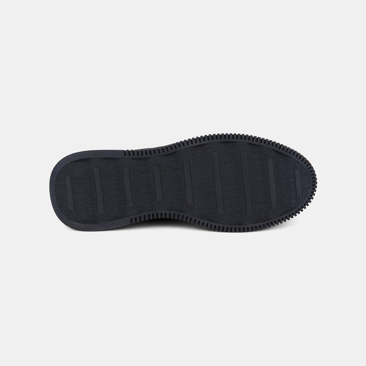 Erkek Haki DesaComfort Esnek Bilekli Bağcıklı Deri Sneaker