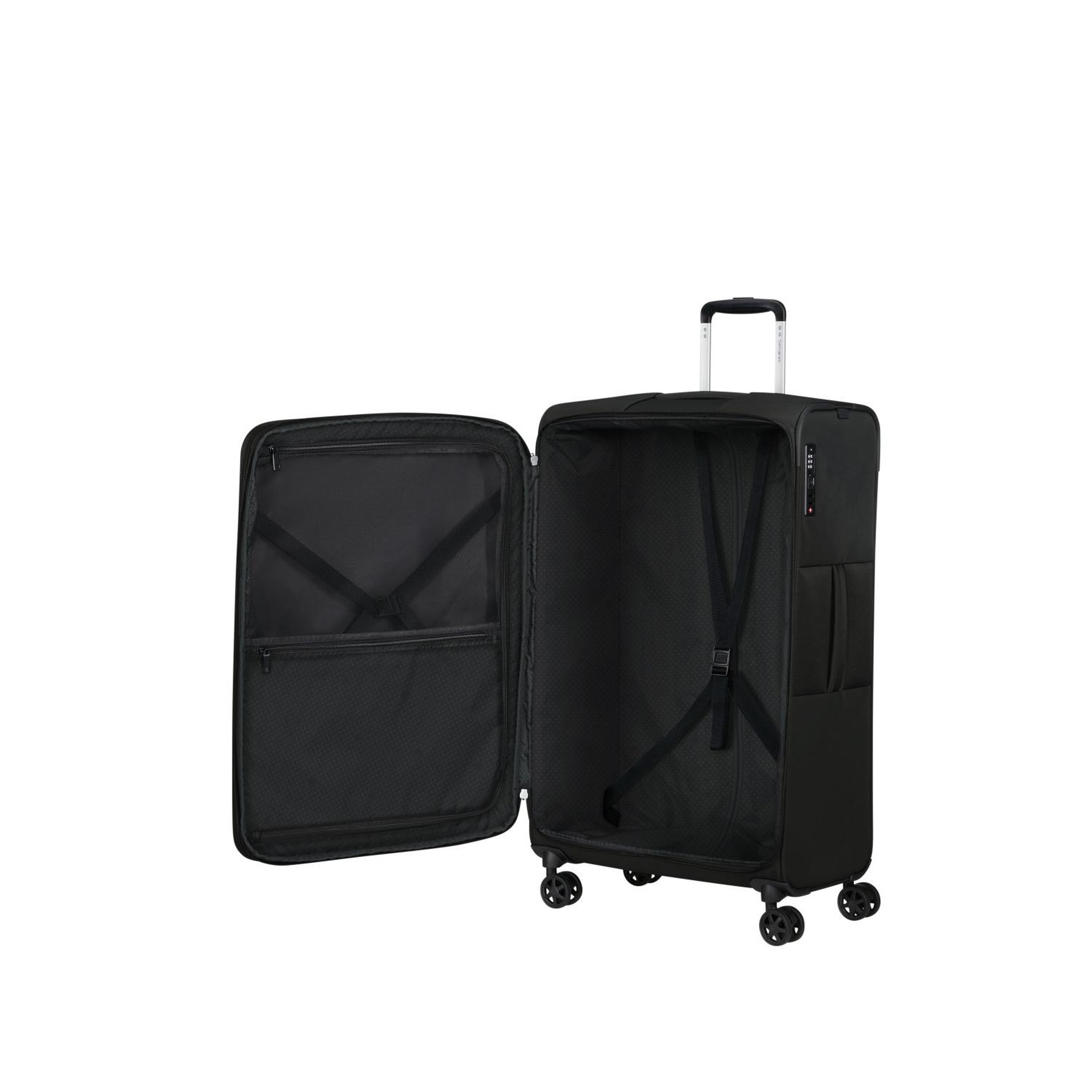 Samsonite GoTwist Spinner Siyah 78/29 Körüklü Büyük Boy Valiz