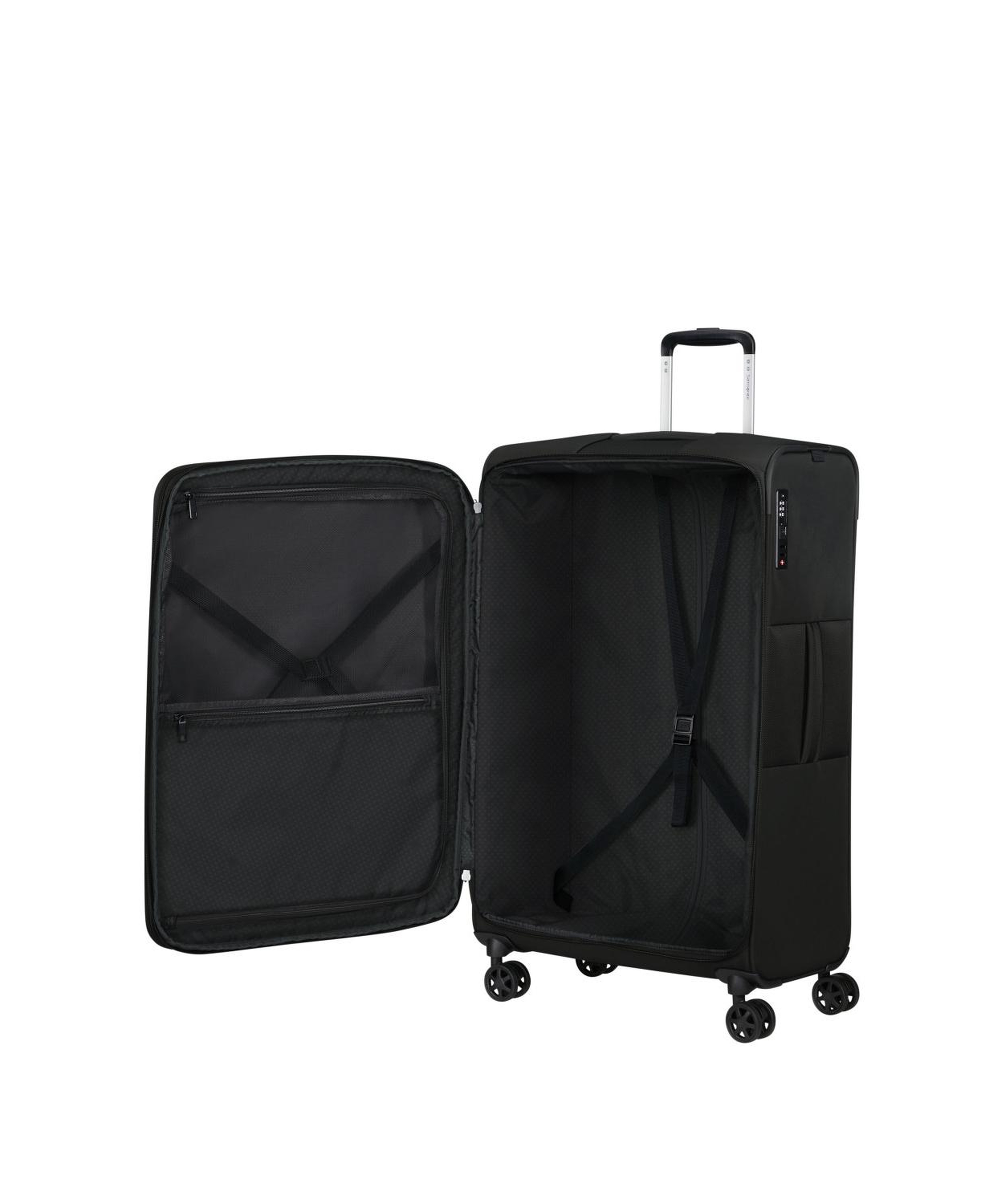 Samsonite GoTwist Spinner Siyah 78/29 Körüklü Büyük Boy Valiz