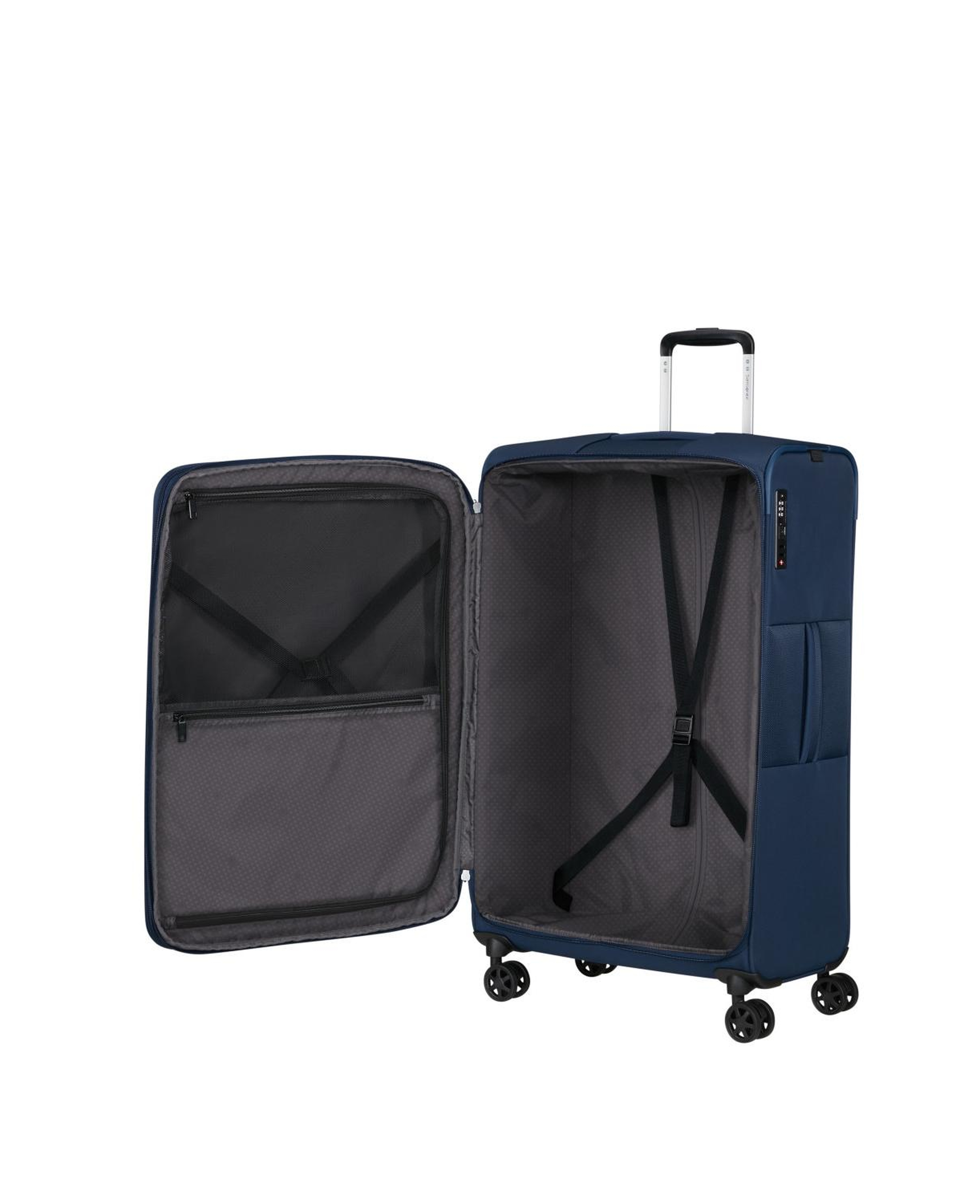Samsonite GoTwist Spinner Lacivert 78/29 Körüklü Büyük Boy Valiz