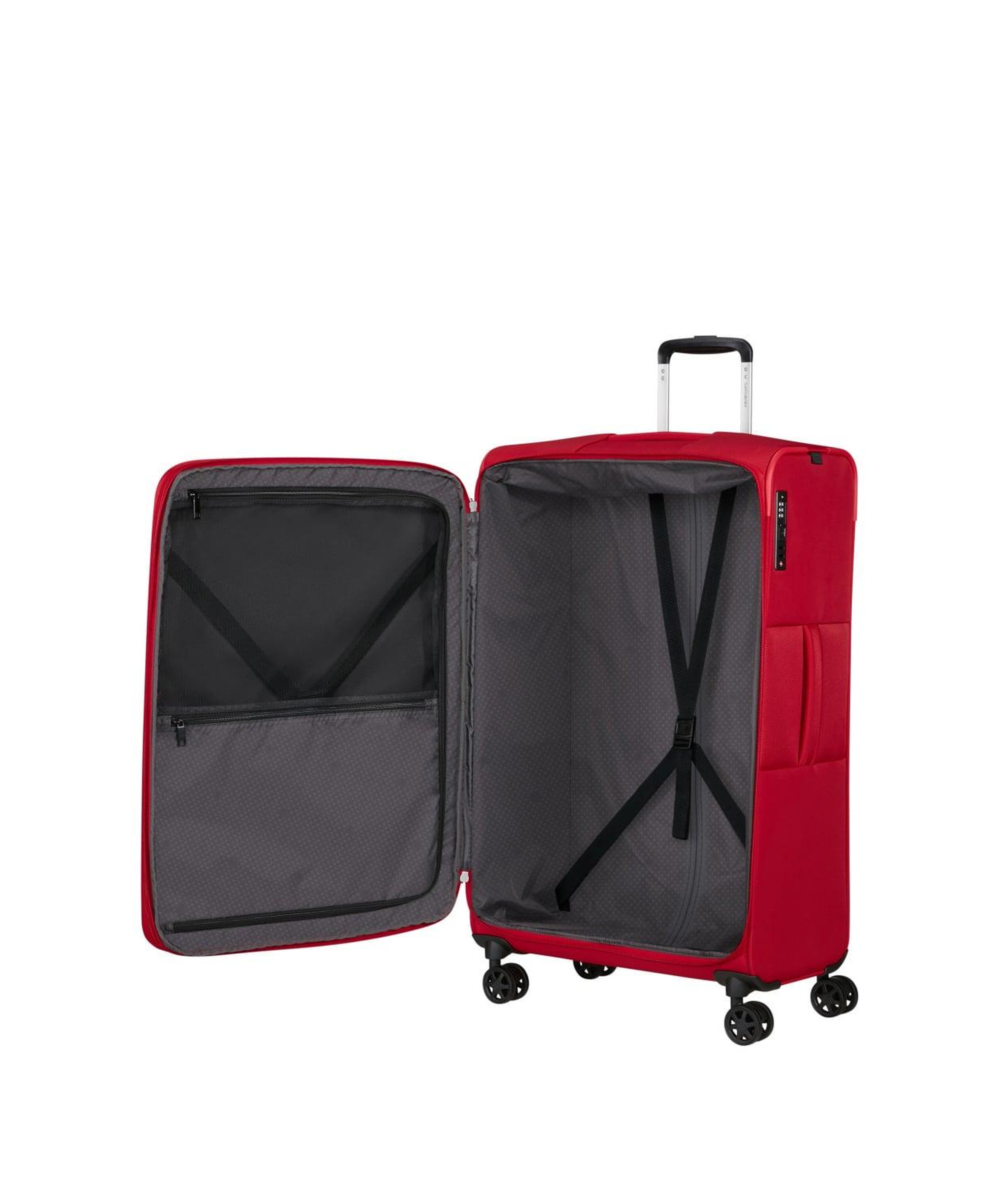 Samsonite GoTwist Spinner Kırmızı 78/29 Körüklü Büyük Boy Valiz