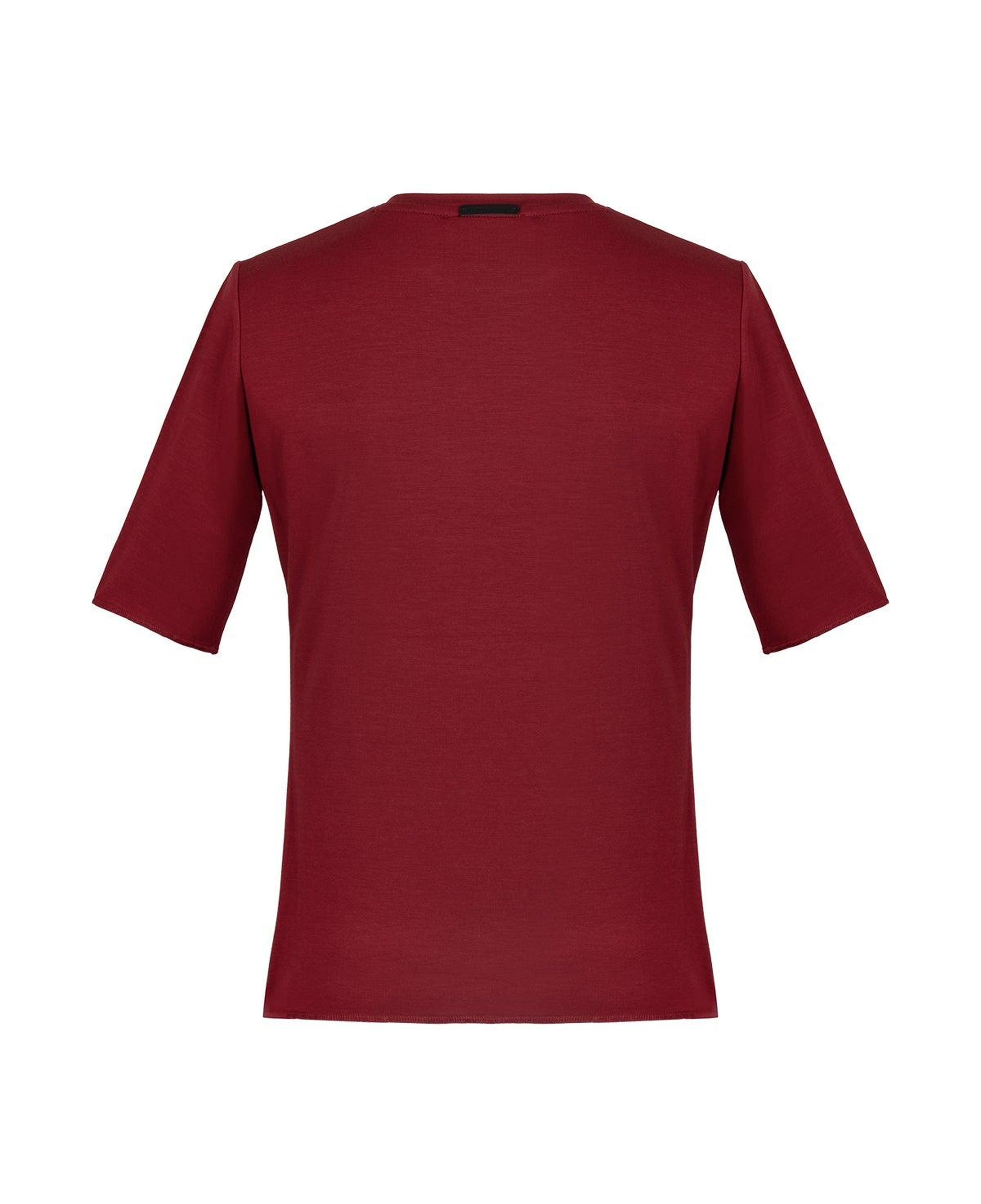Bordo Ultralight Yuvarlak Yaka T-Shirt
