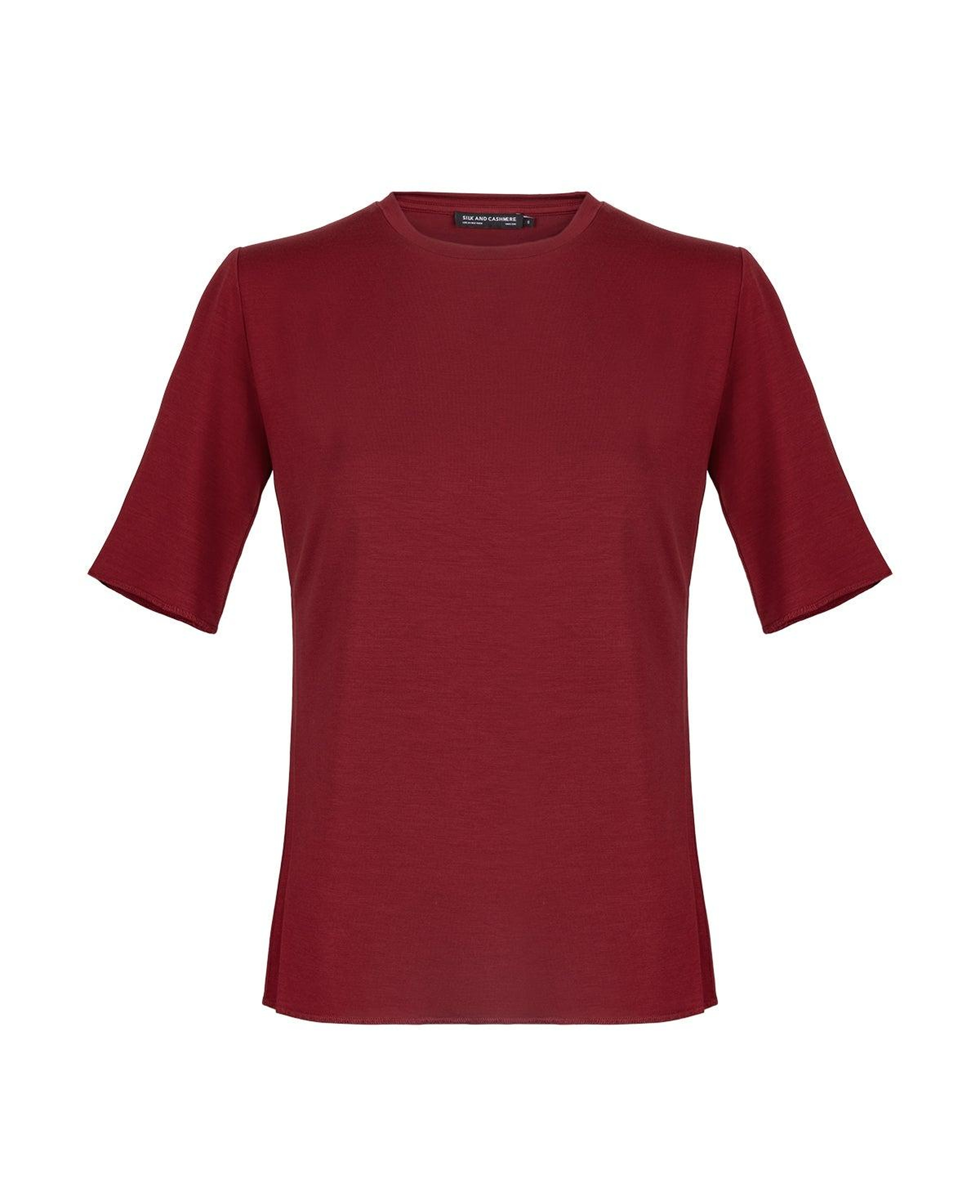 Bordo Ultralight Yuvarlak Yaka T-Shirt