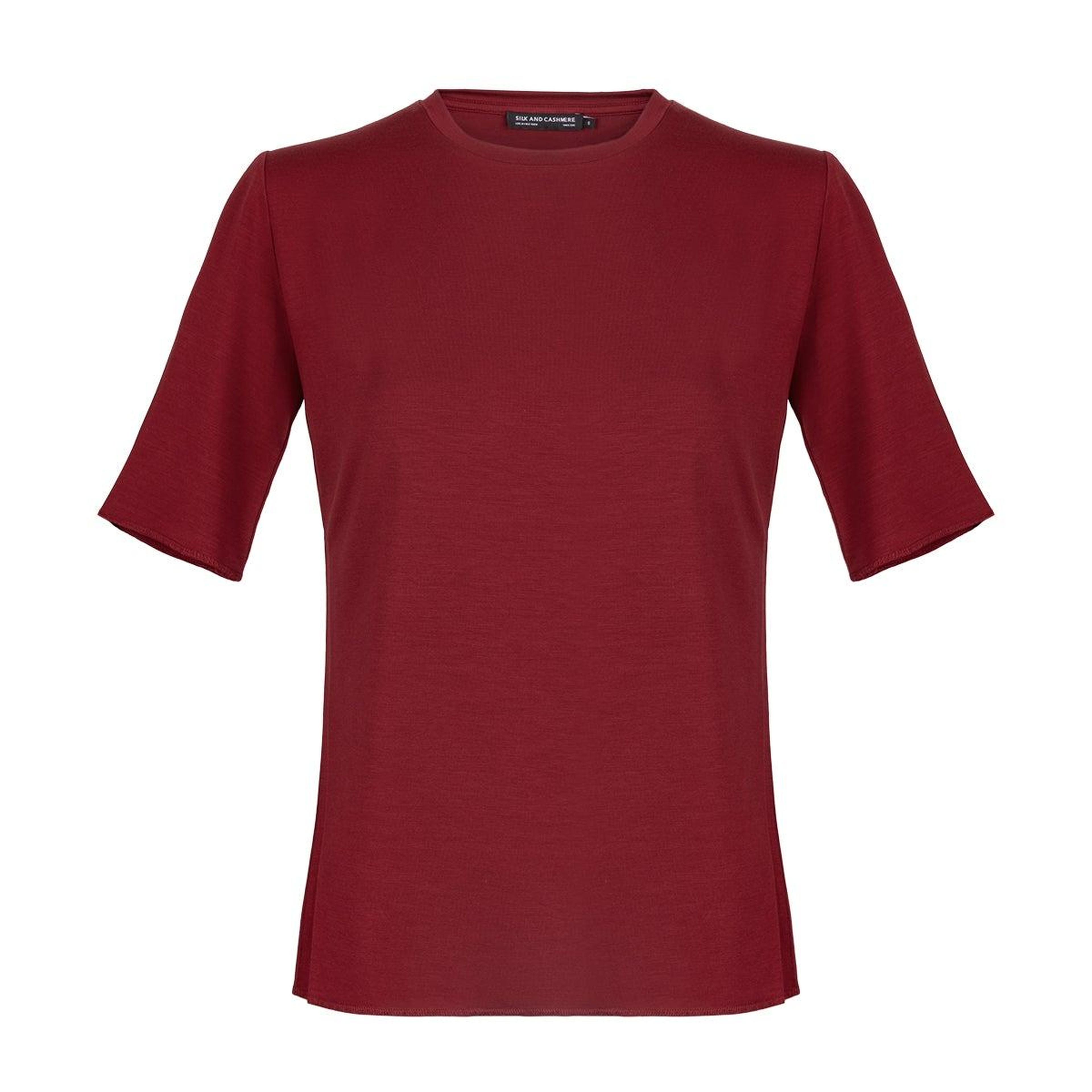 Bordo Ultralight Yuvarlak Yaka T-Shirt