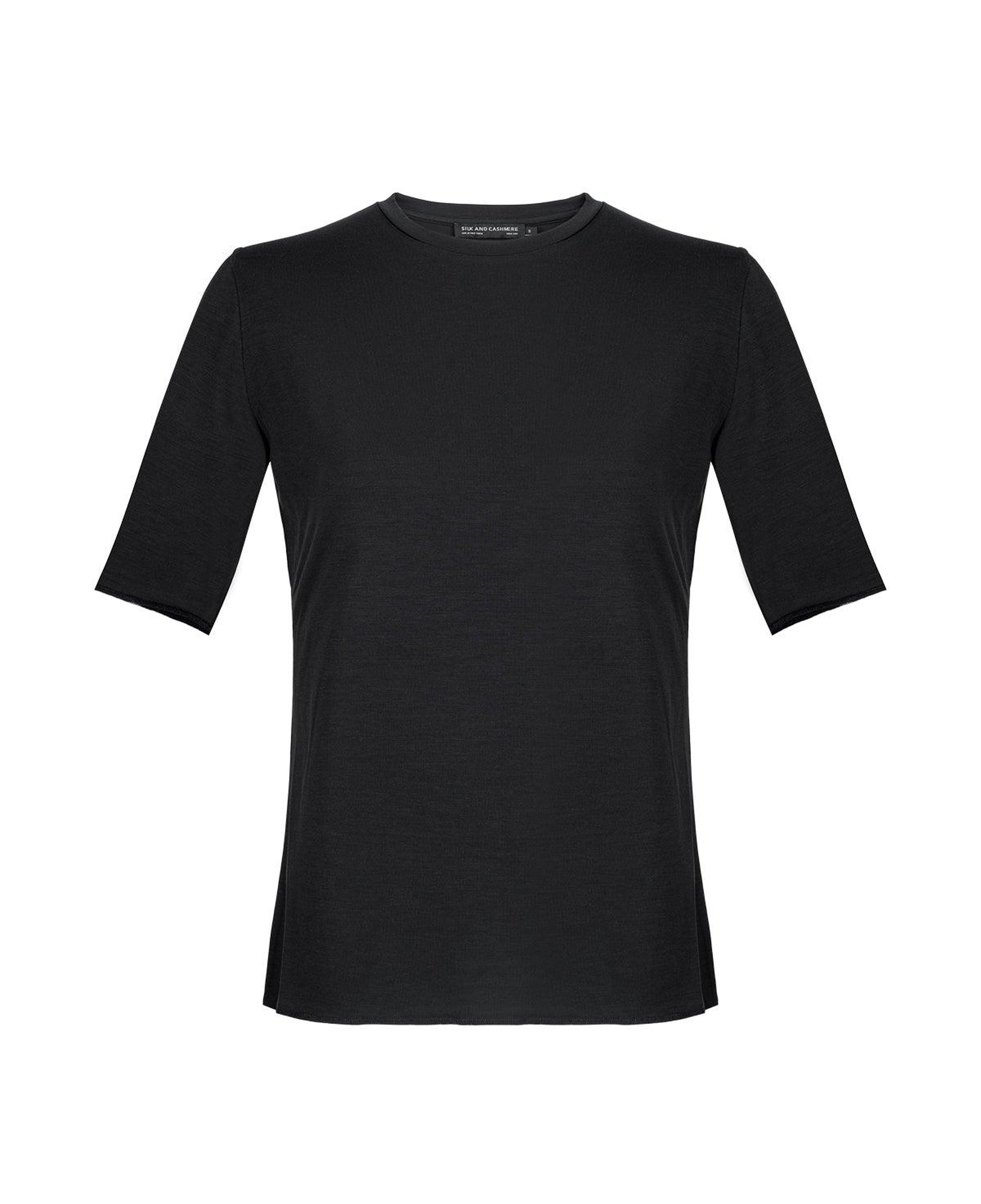 Siyah Ultralight Yuvarlak Yaka T-Shirt