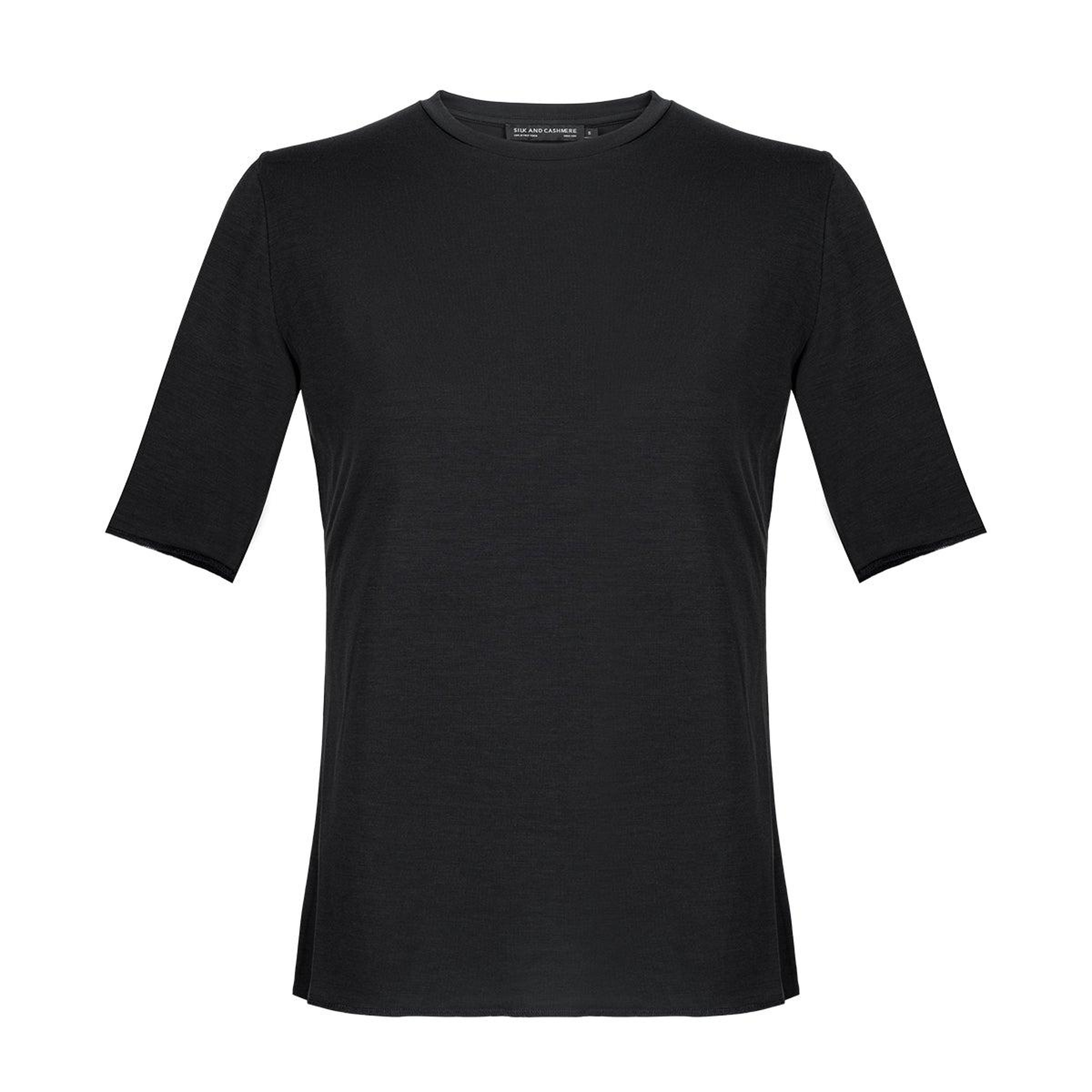 Siyah Ultralight Yuvarlak Yaka T-Shirt