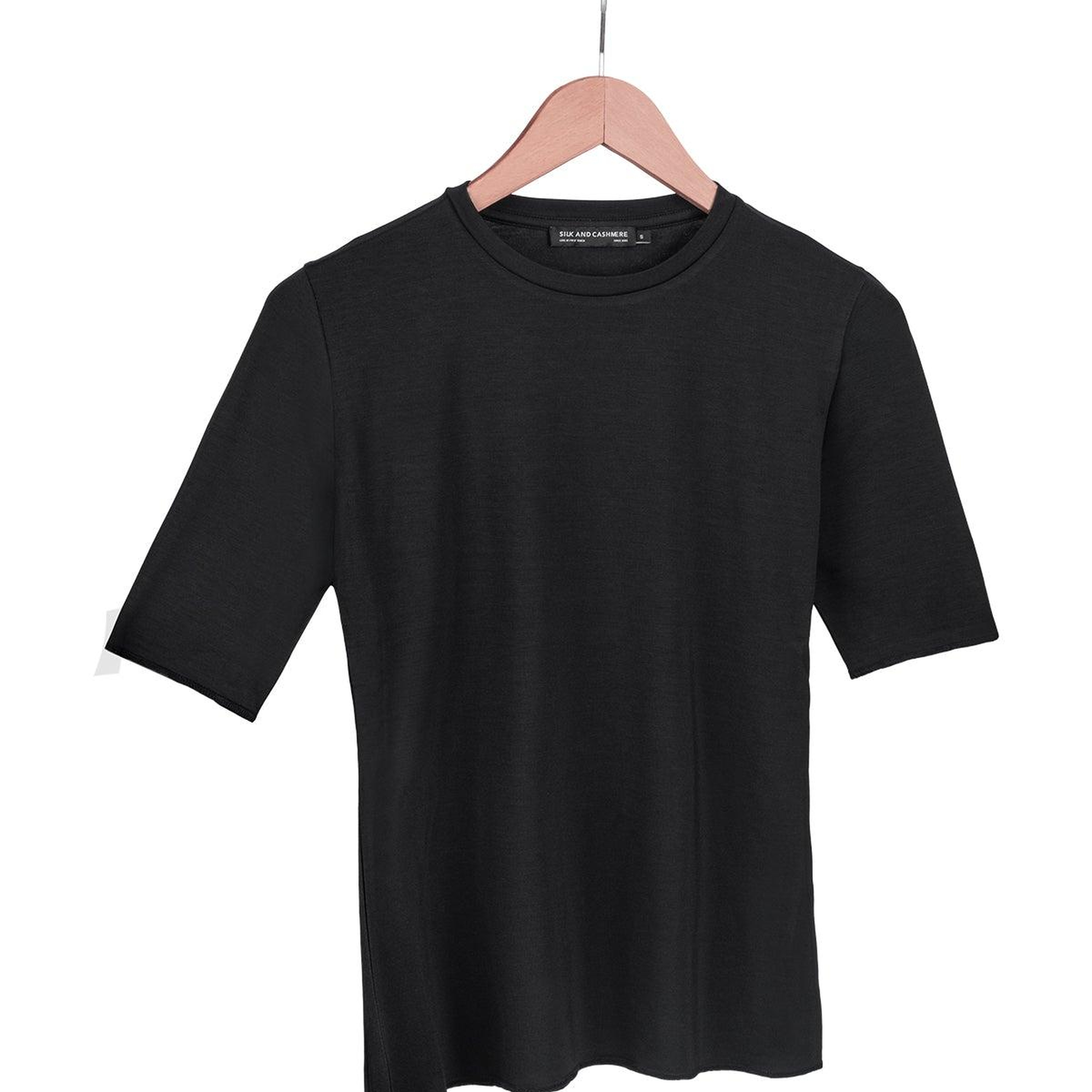 Siyah Ultralight Yuvarlak Yaka T-Shirt