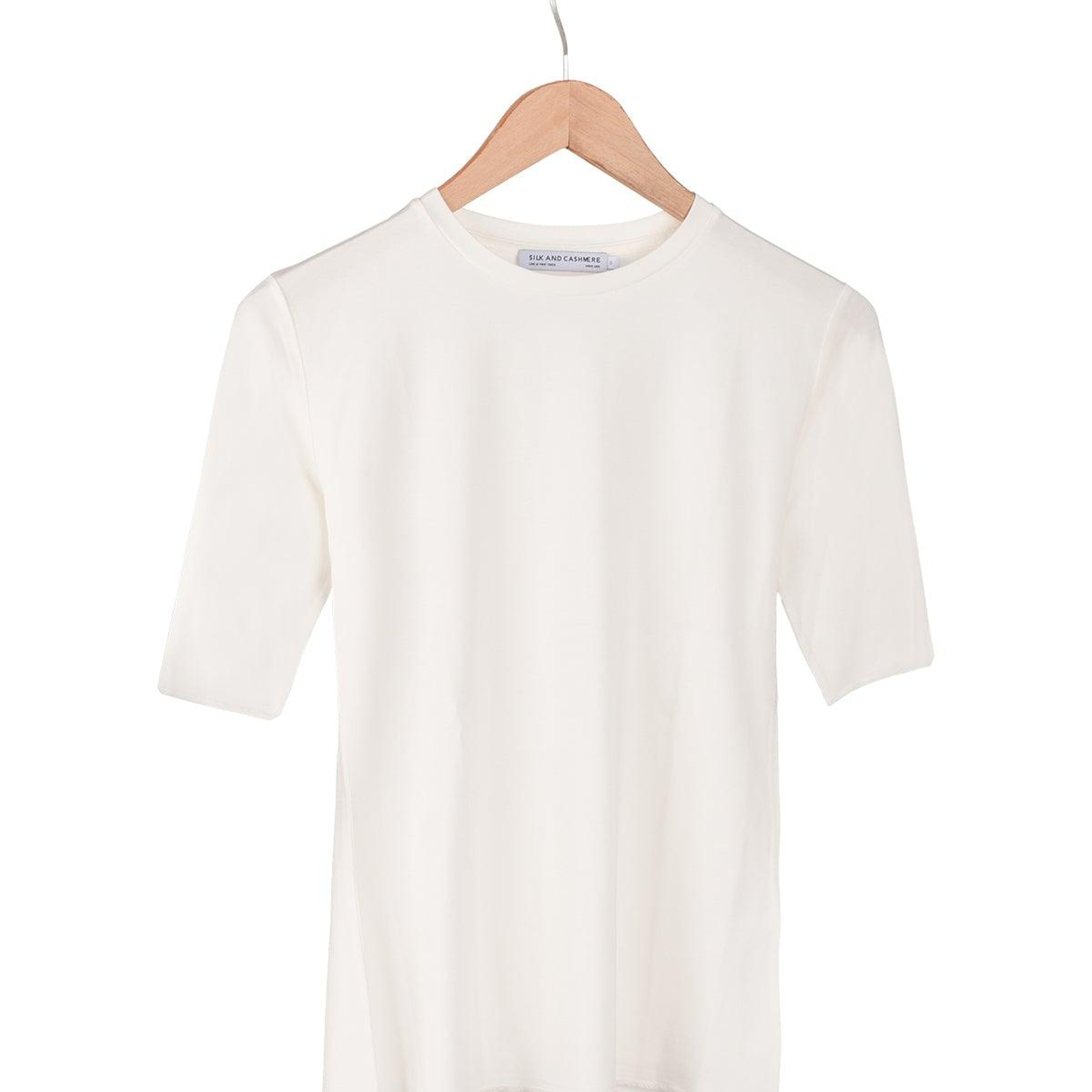 Ekru Ultralight Yuvarlak Yaka T-Shirt