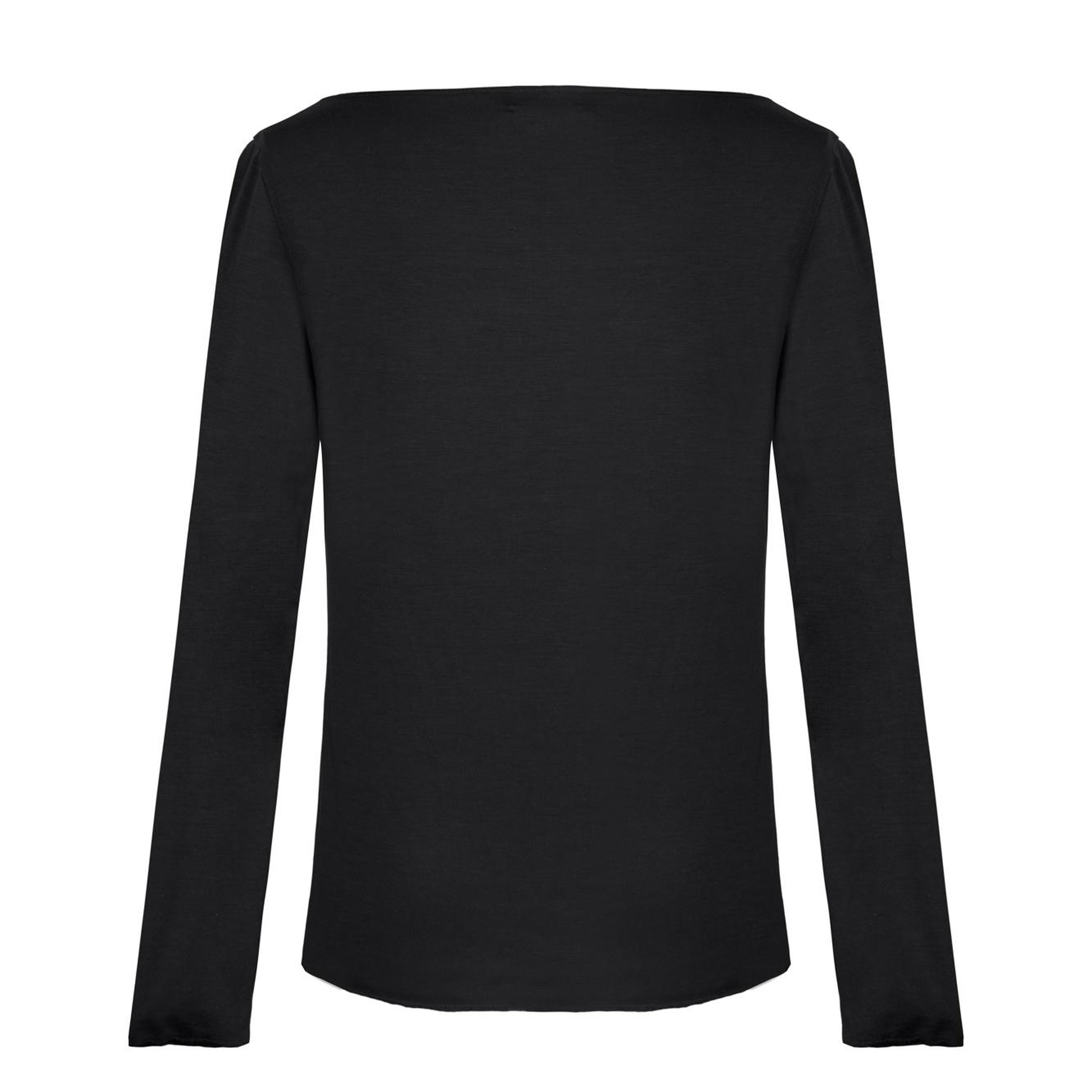 Siyah Ultralight Kayık Yaka Üst