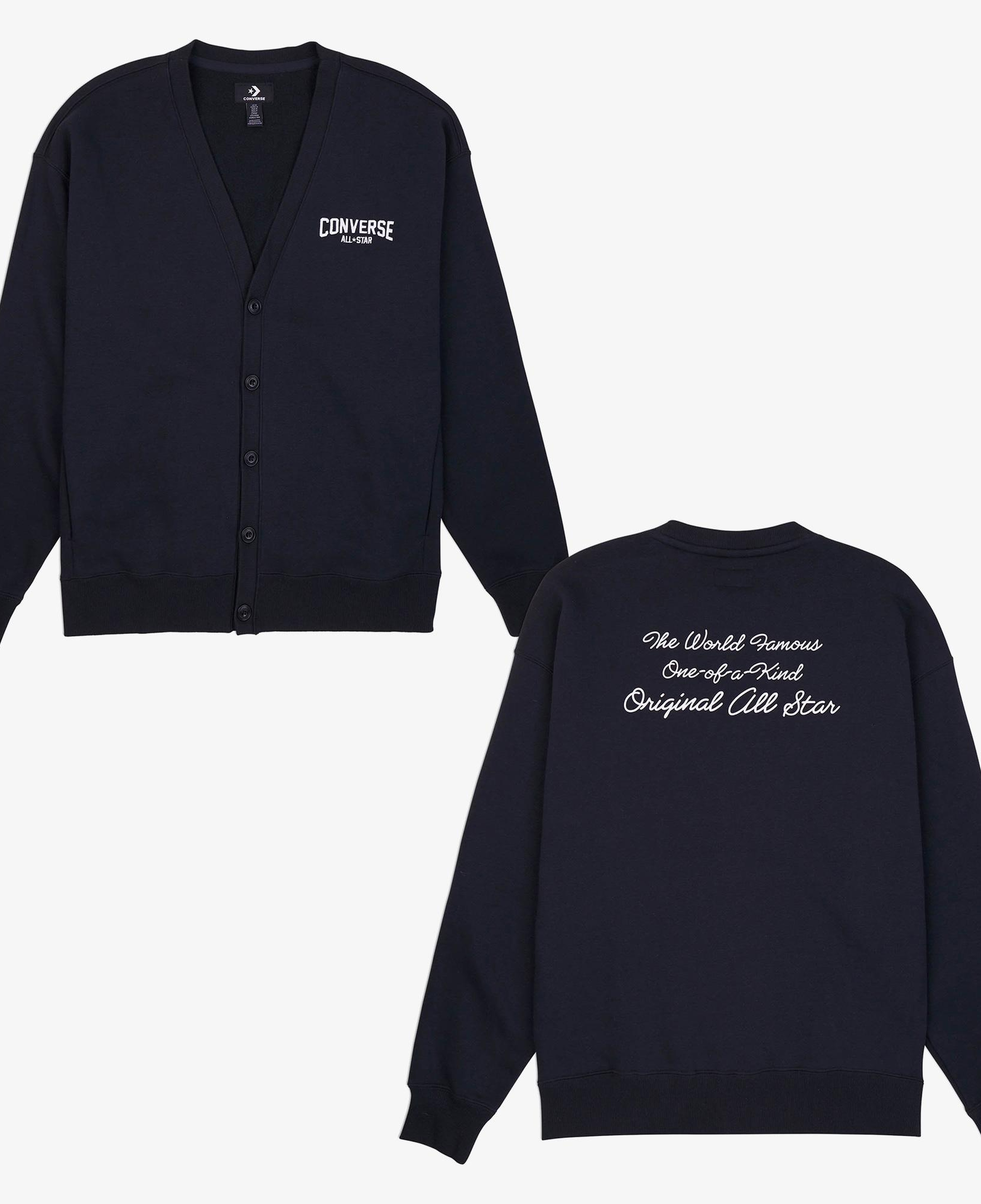 Converse Classic Erkek Siyah Sweatshirt