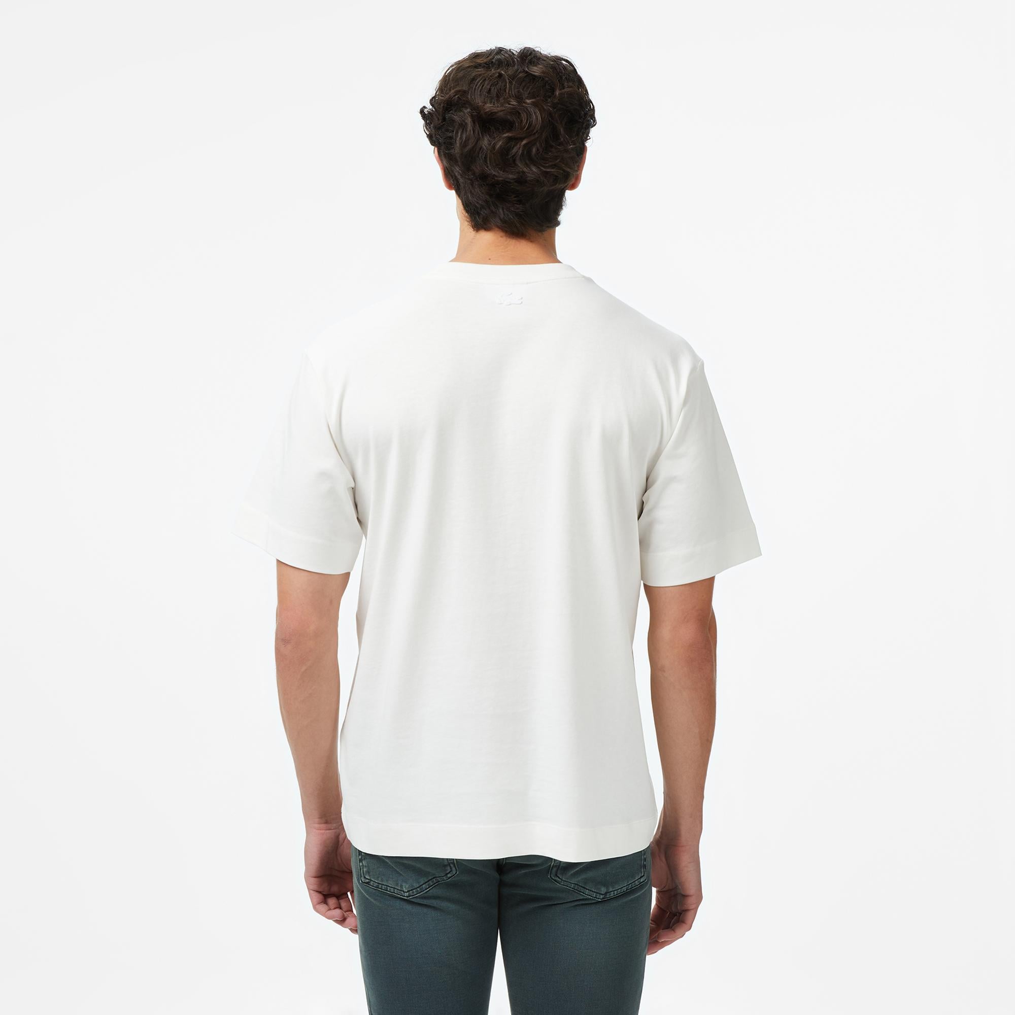 Lacoste Regular Fit Erkek Beyaz T-Shirt