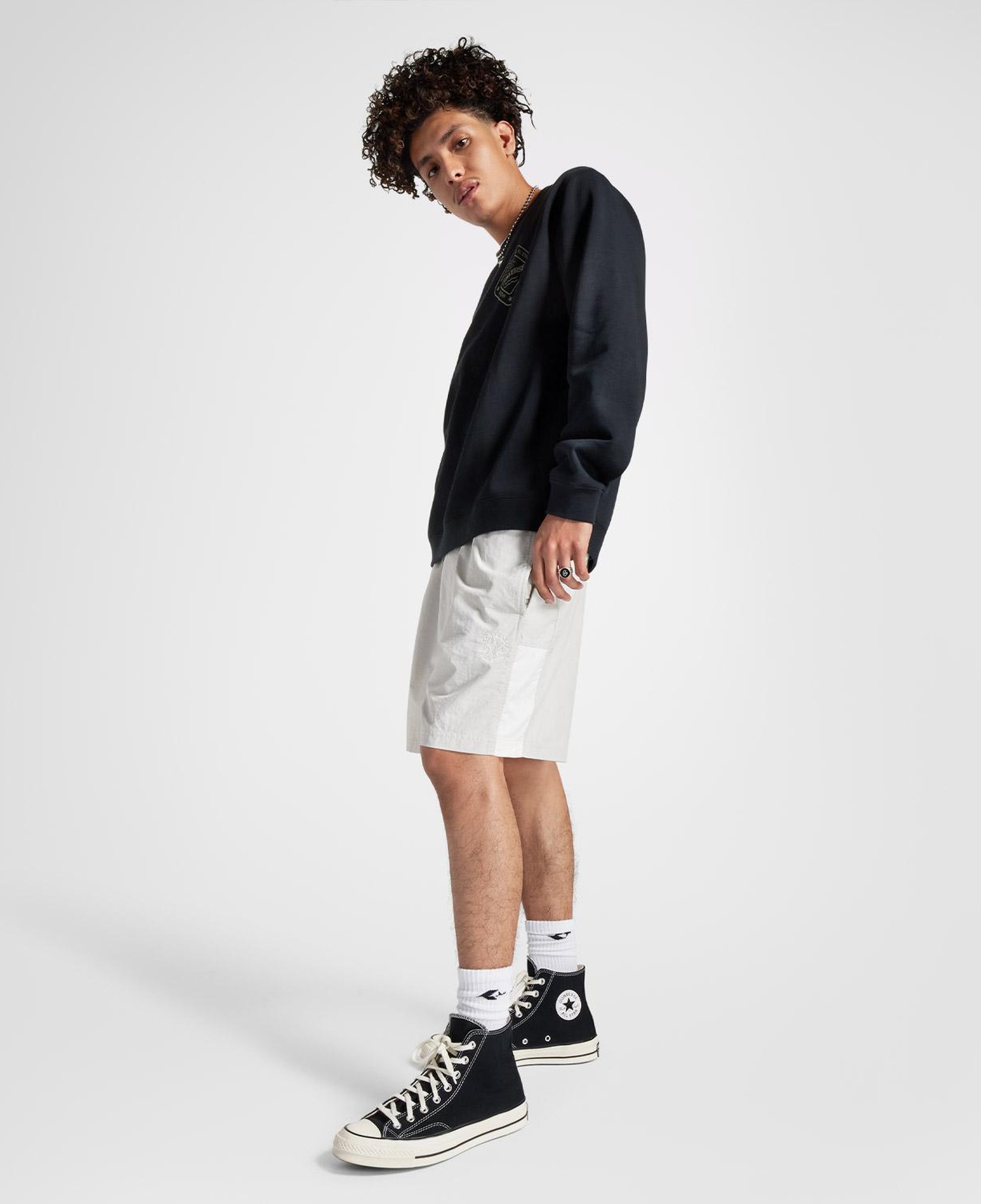 Converse Starsprinter Renk Bloklu Erkek Bej Şort