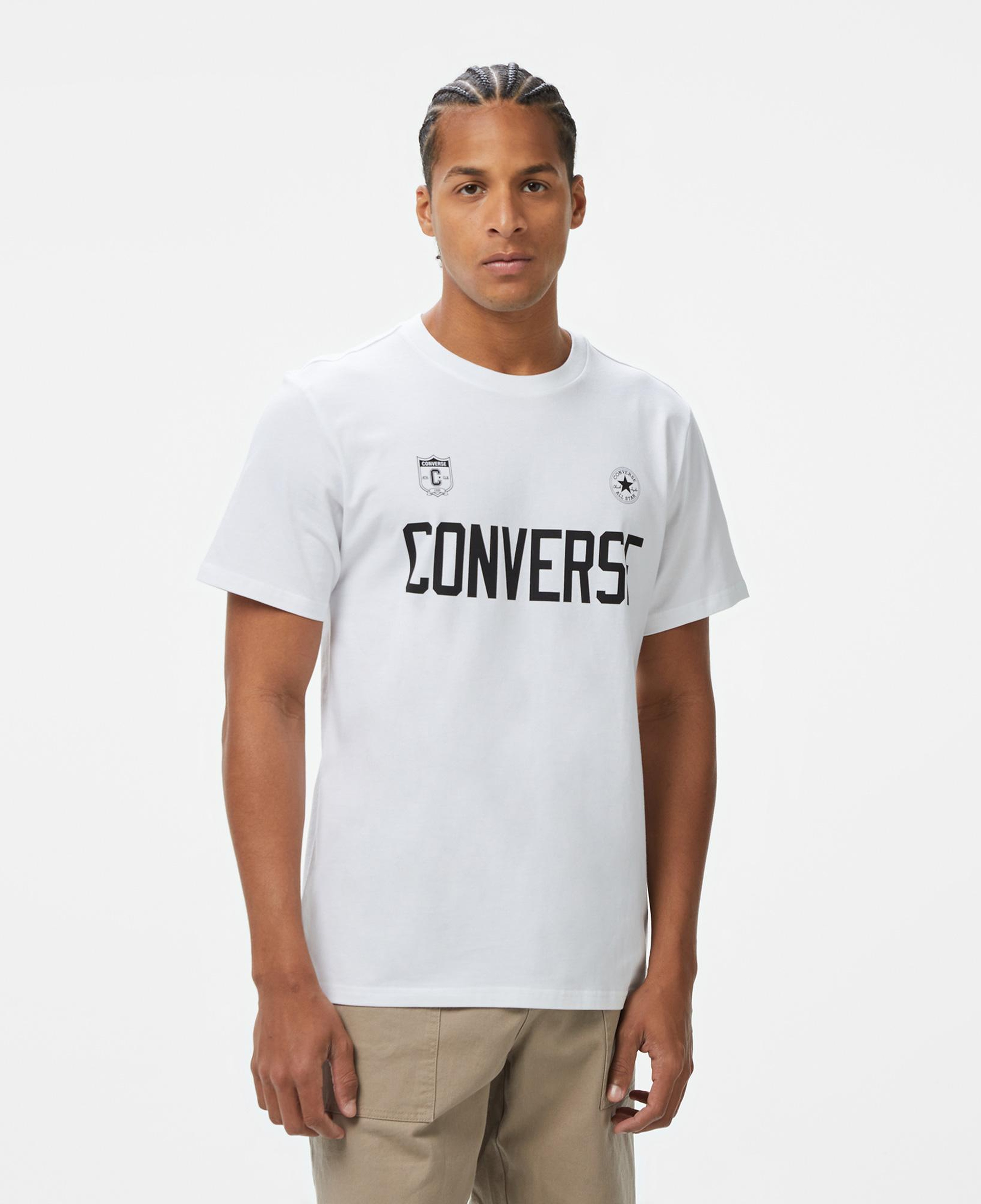Converse Retro Chuck Soccer Erkek Baskılı Beyaz T-Shirt