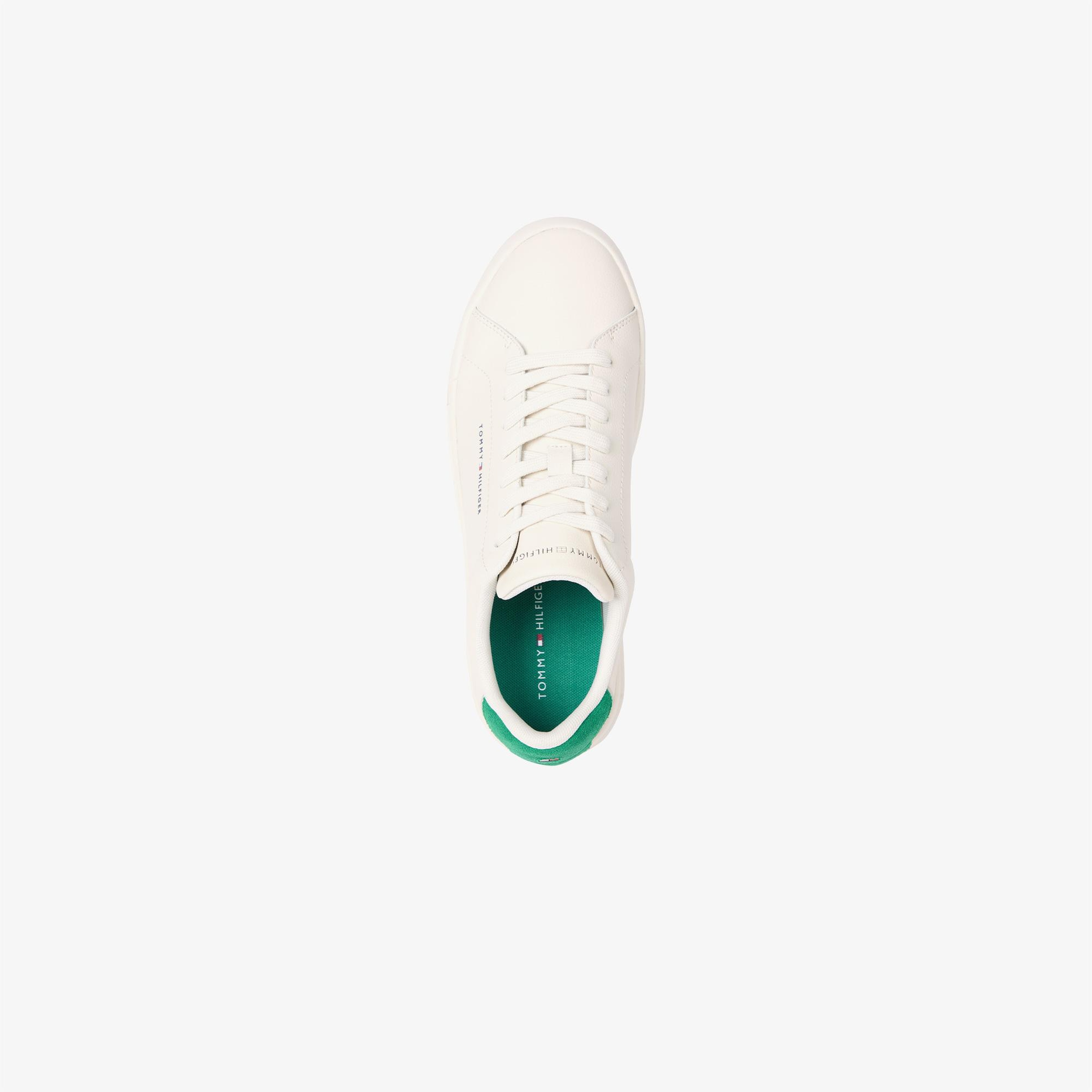 Tommy Hilfiger Court Detail Erkek Beyaz Sneaker