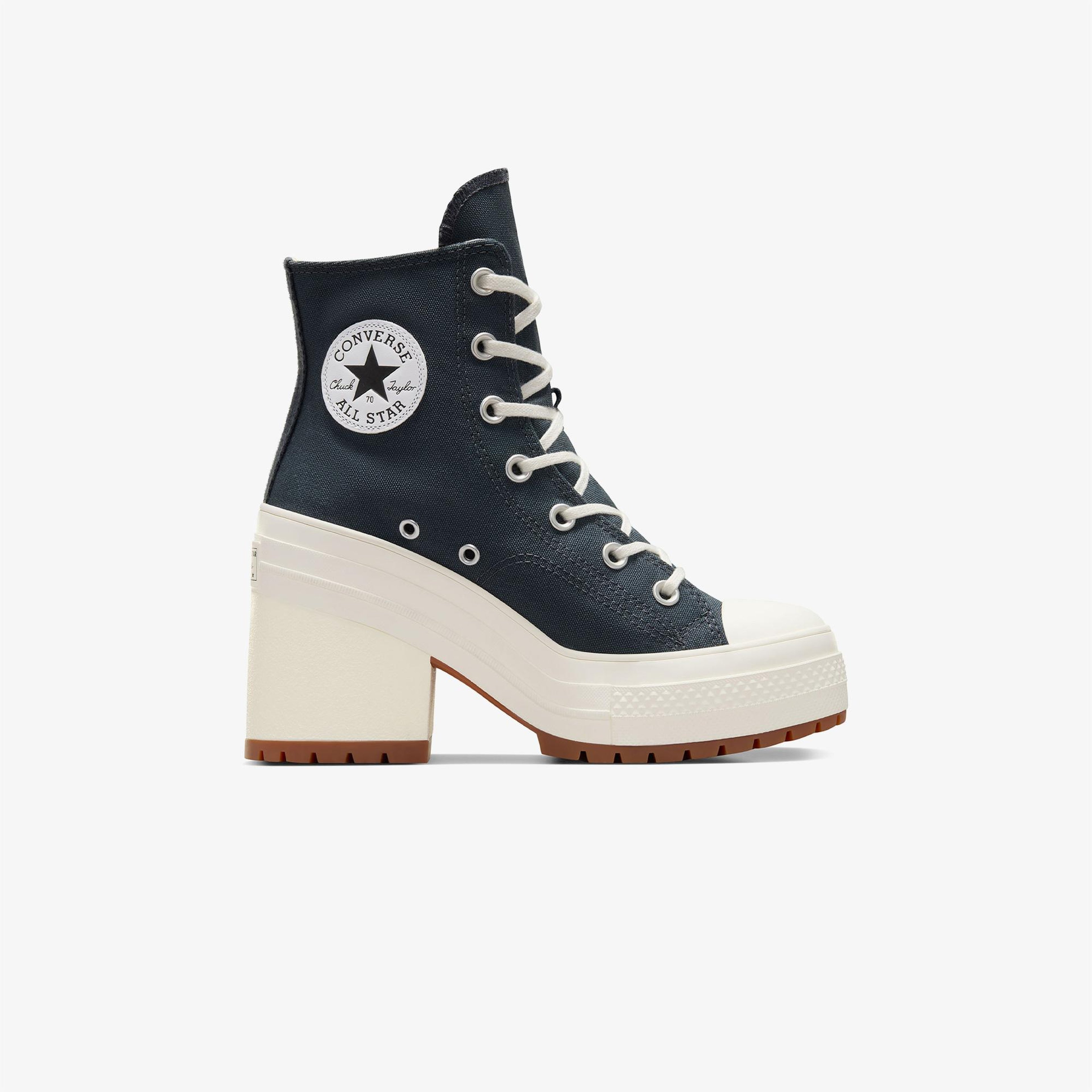 Converse Chuck 70 De Luxe Heel Unisex Lacivert Platform Sneaker