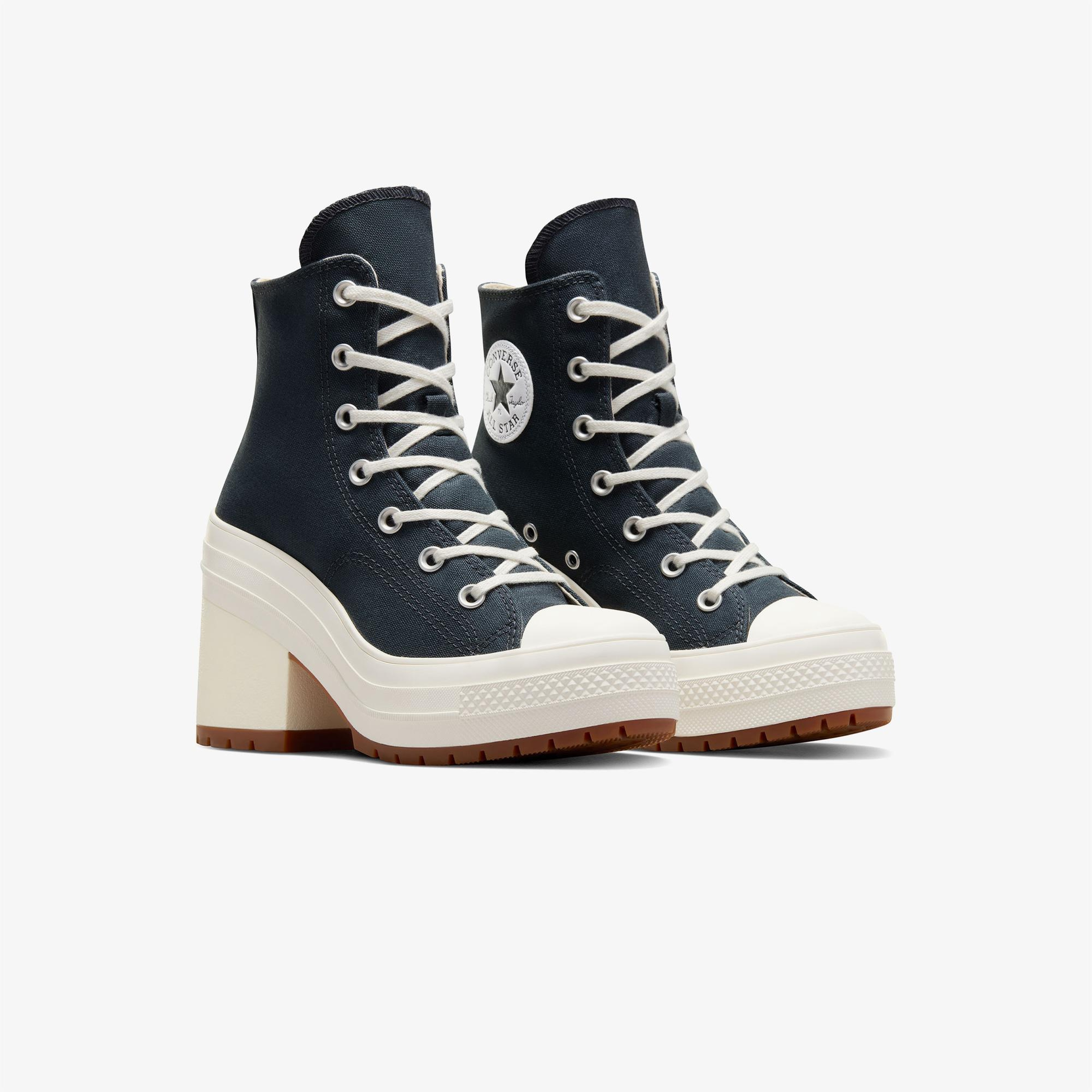 Converse Chuck 70 De Luxe Heel Unisex Lacivert Platform Sneaker