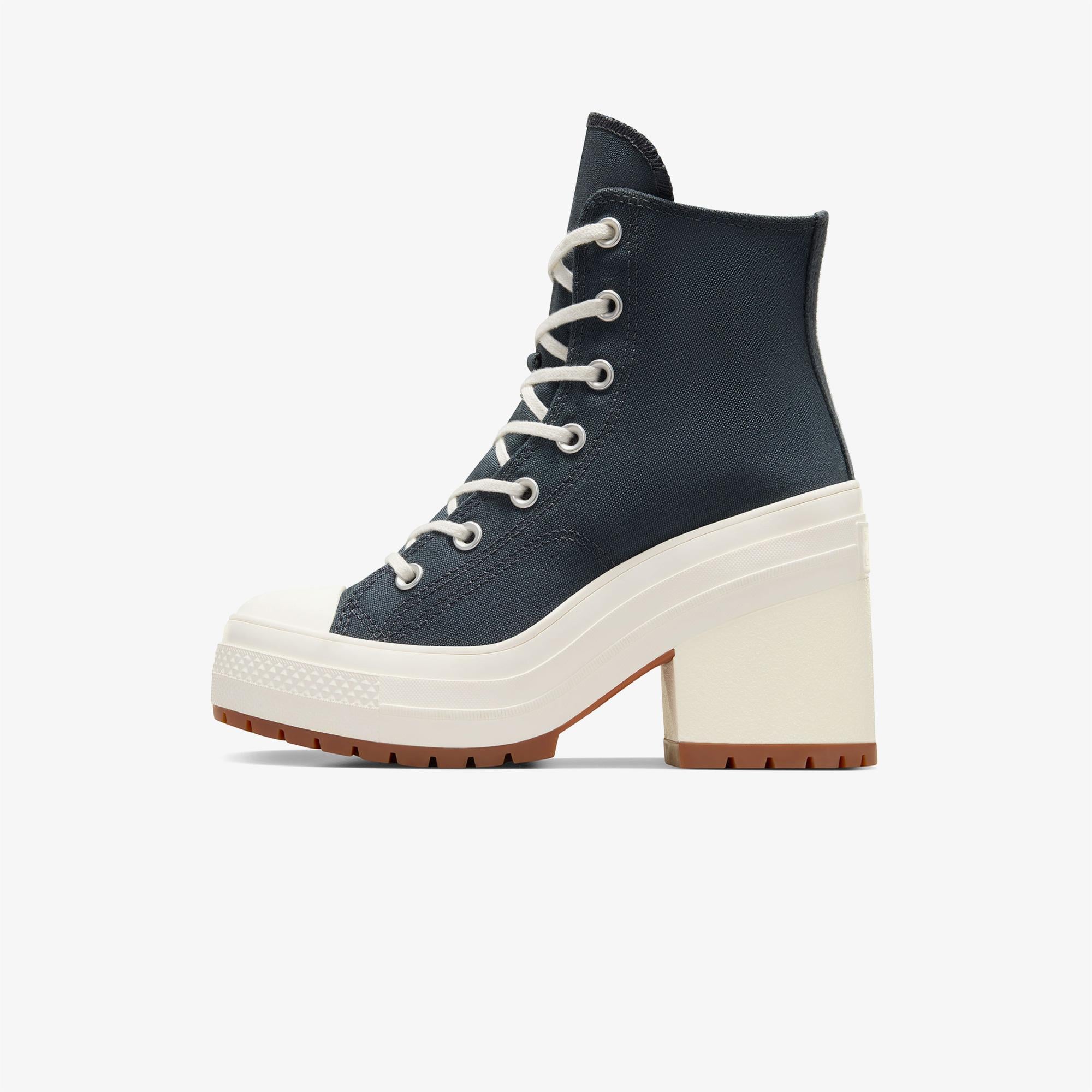 Converse Chuck 70 De Luxe Heel Unisex Lacivert Platform Sneaker