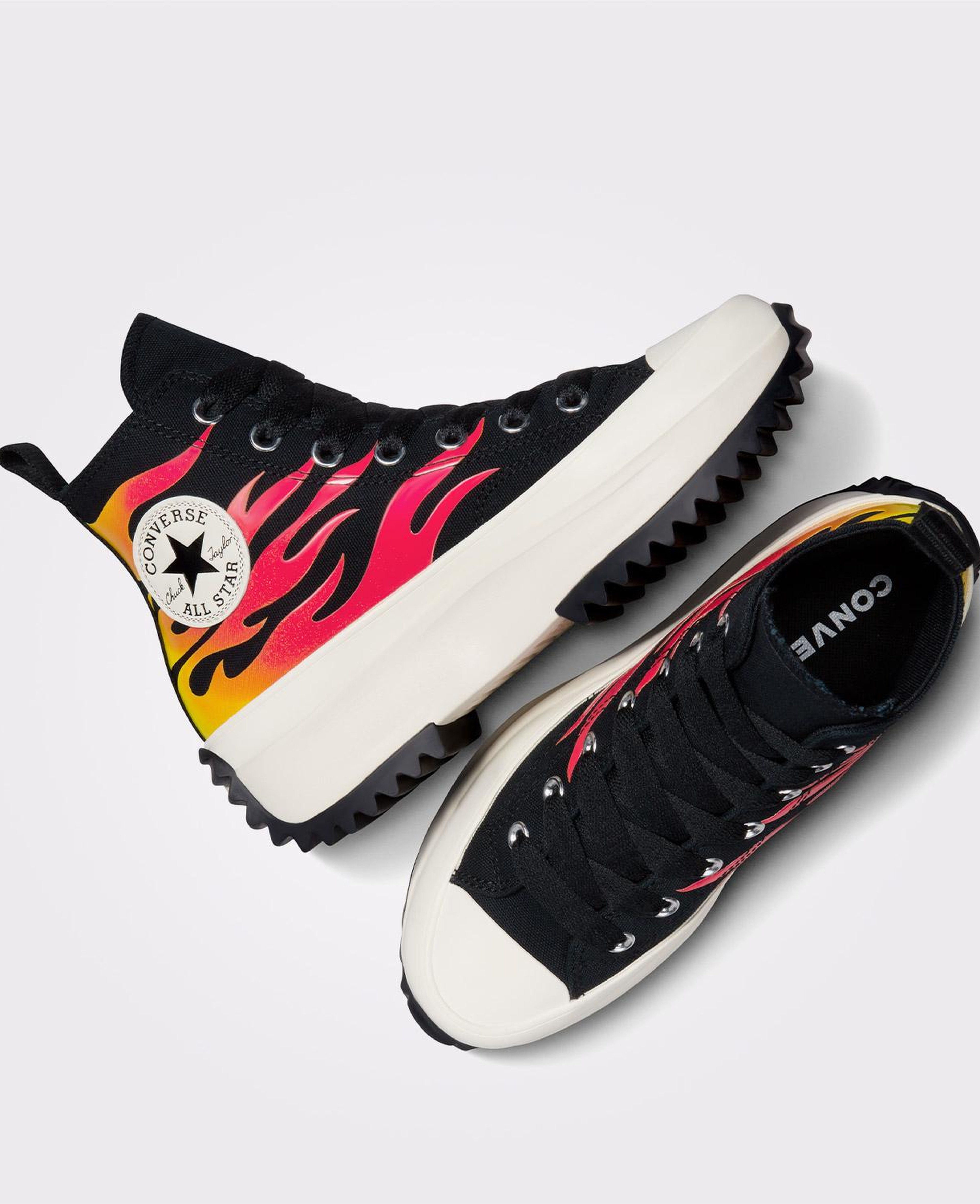 Converse Run Star Hike Unisex Siyah Platform Sneaker