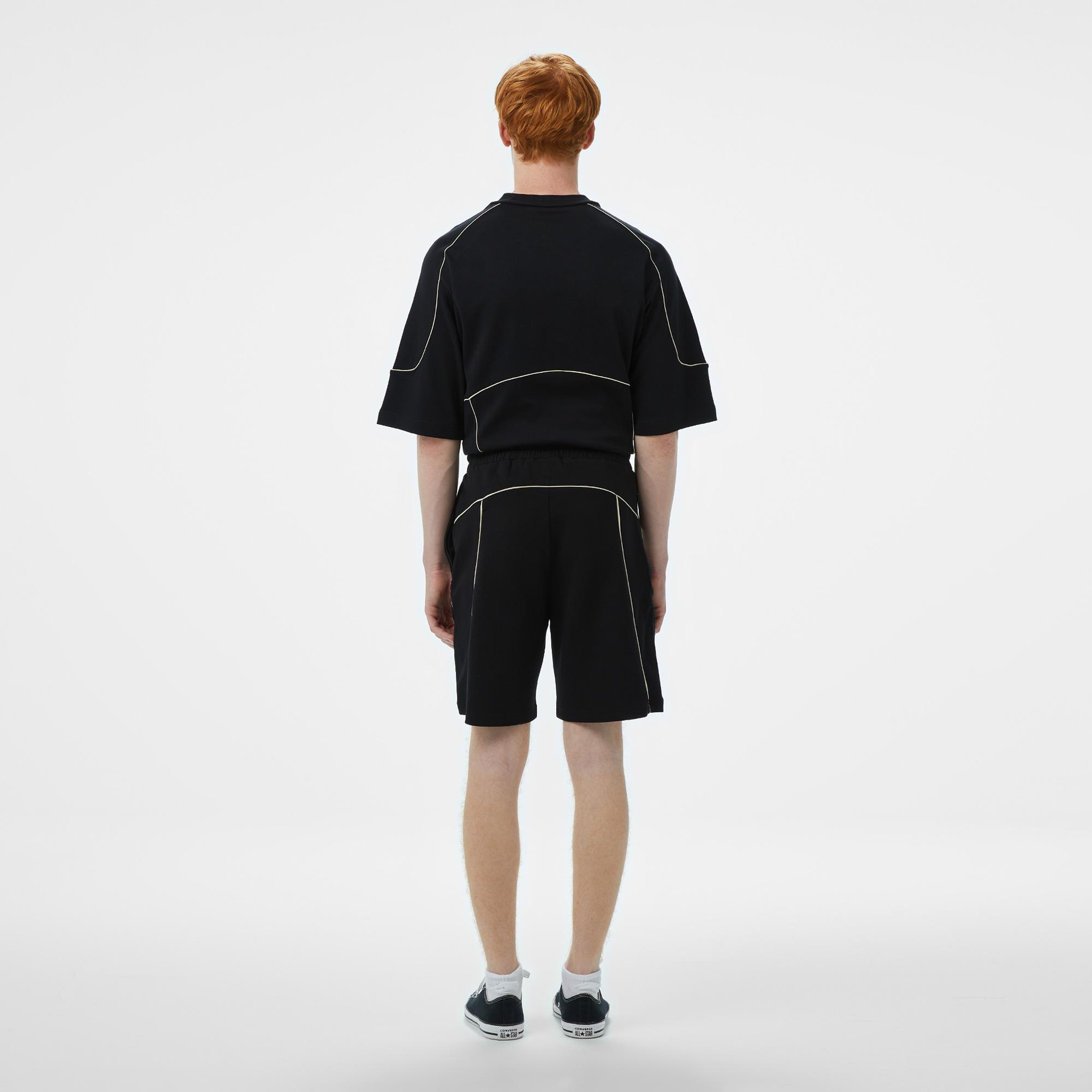 Converse Star Chevron Baskılı Erkek Oversize Fit Siyah Şort