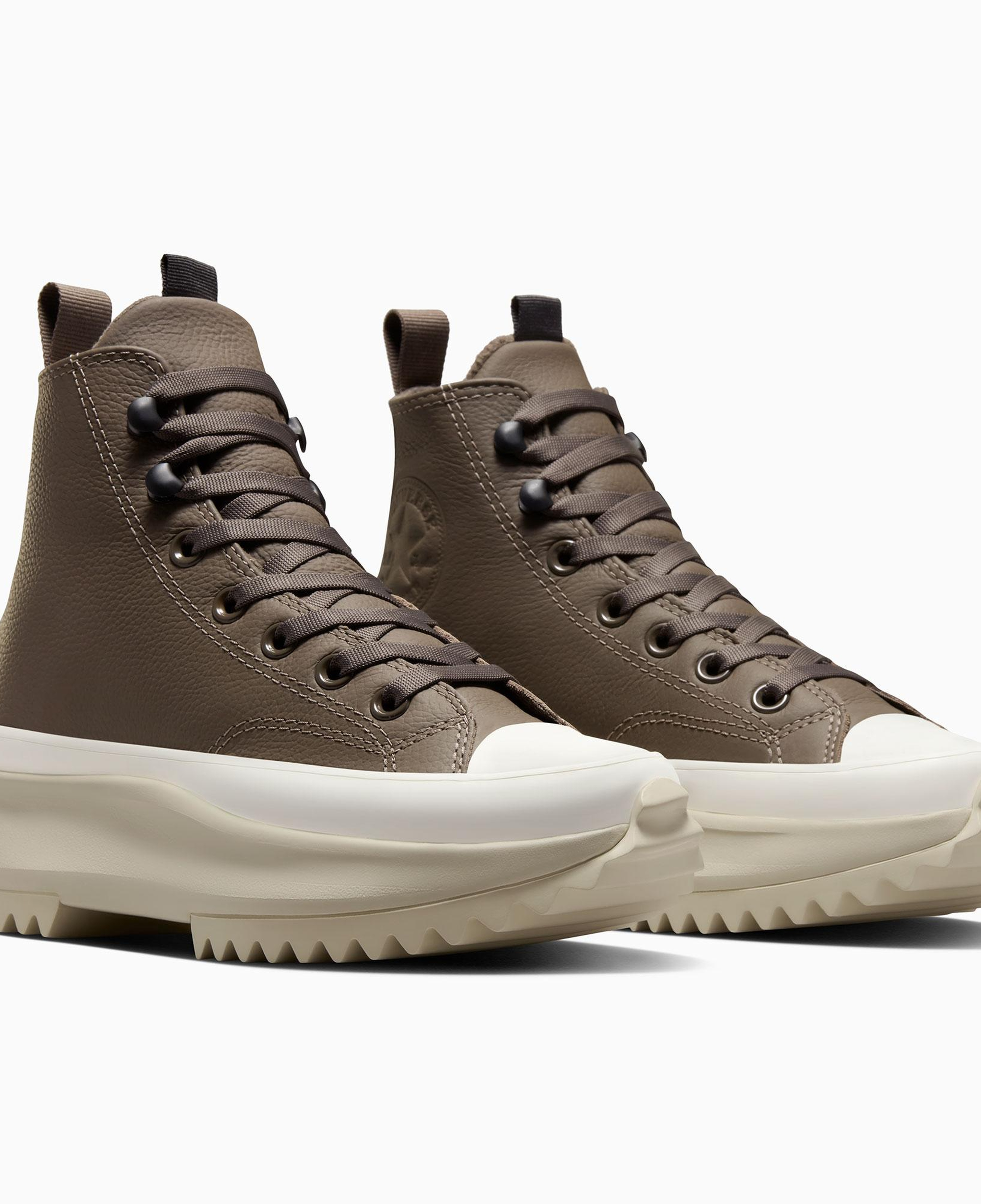 Converse Run Star Hike Unisex Kahverengi Deri Bot