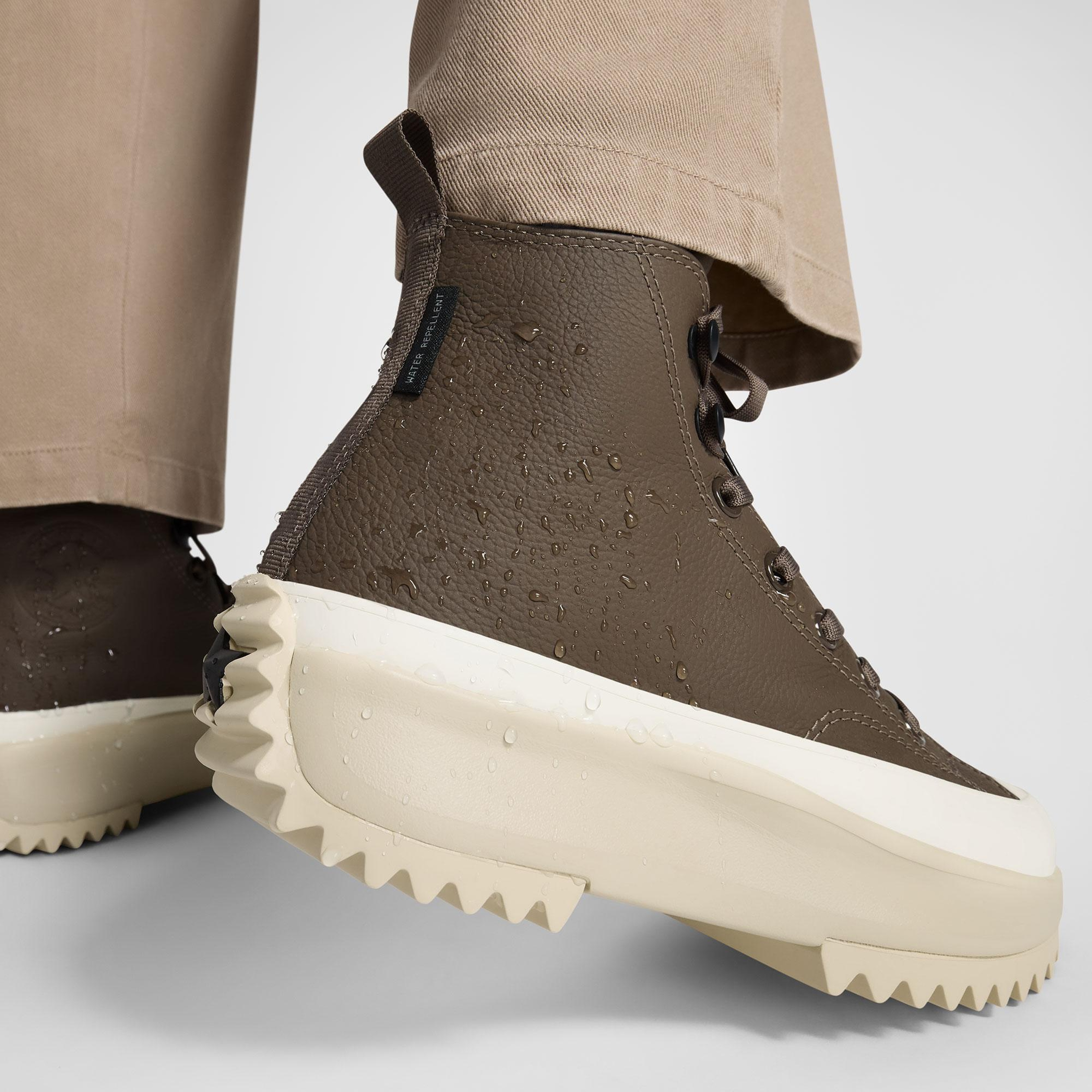 Converse Run Star Hike Unisex Kahverengi Deri Bot