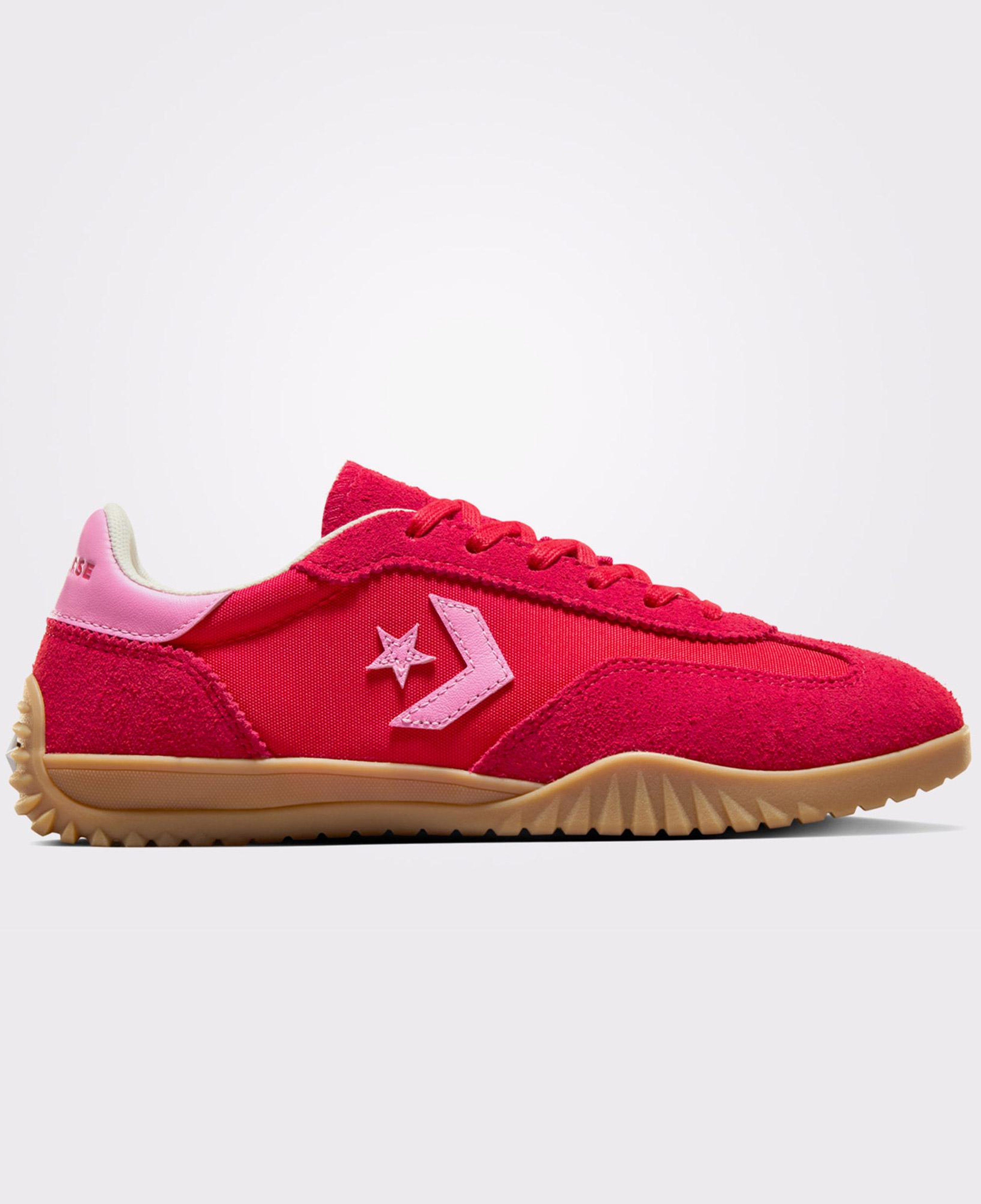Converse Run Star Trainer Unisex Kırmızı Süet Deri Sneaker