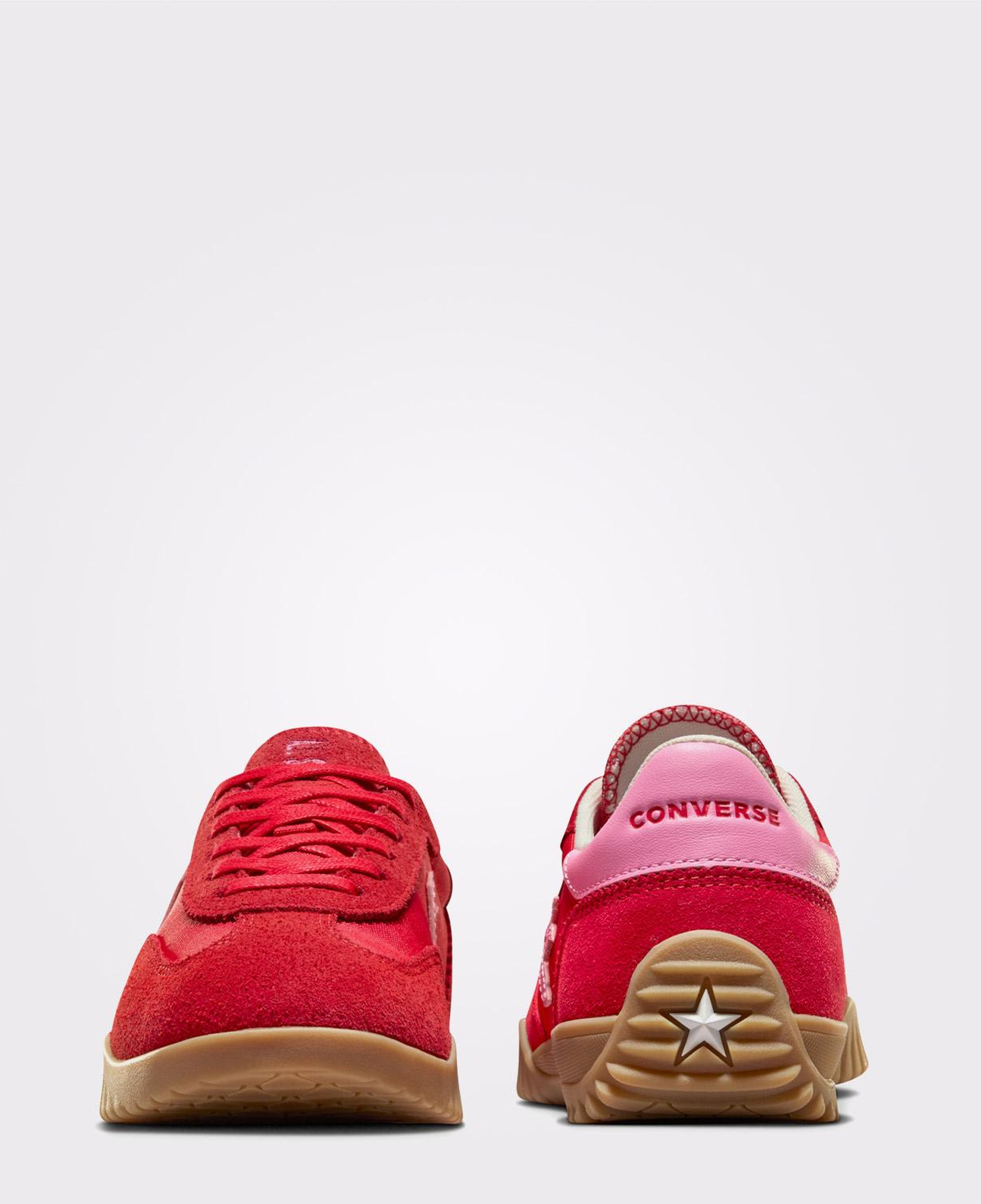 Converse Run Star Trainer Unisex Kırmızı Süet Deri Sneaker