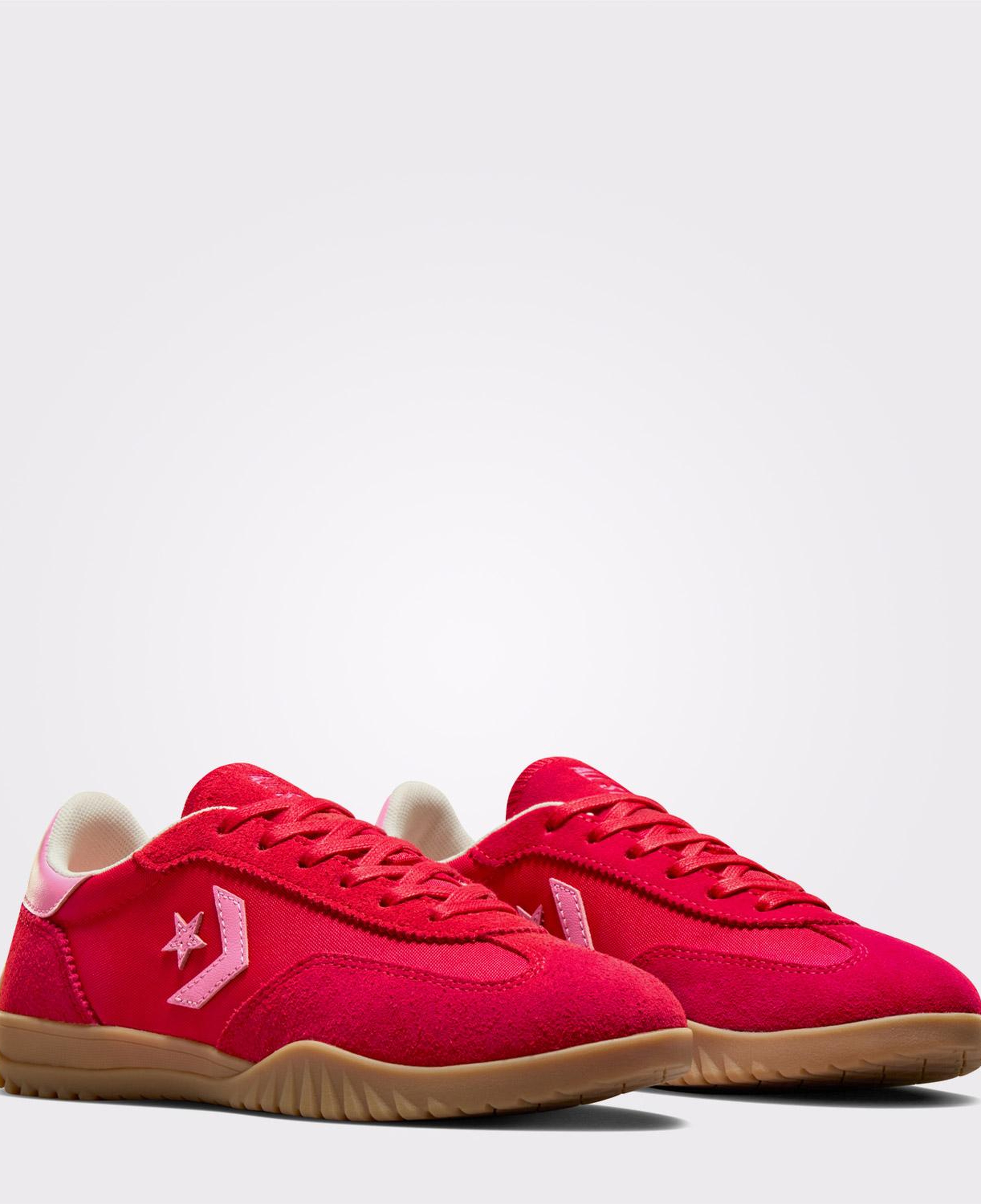 Converse Run Star Trainer Unisex Kırmızı Süet Deri Sneaker