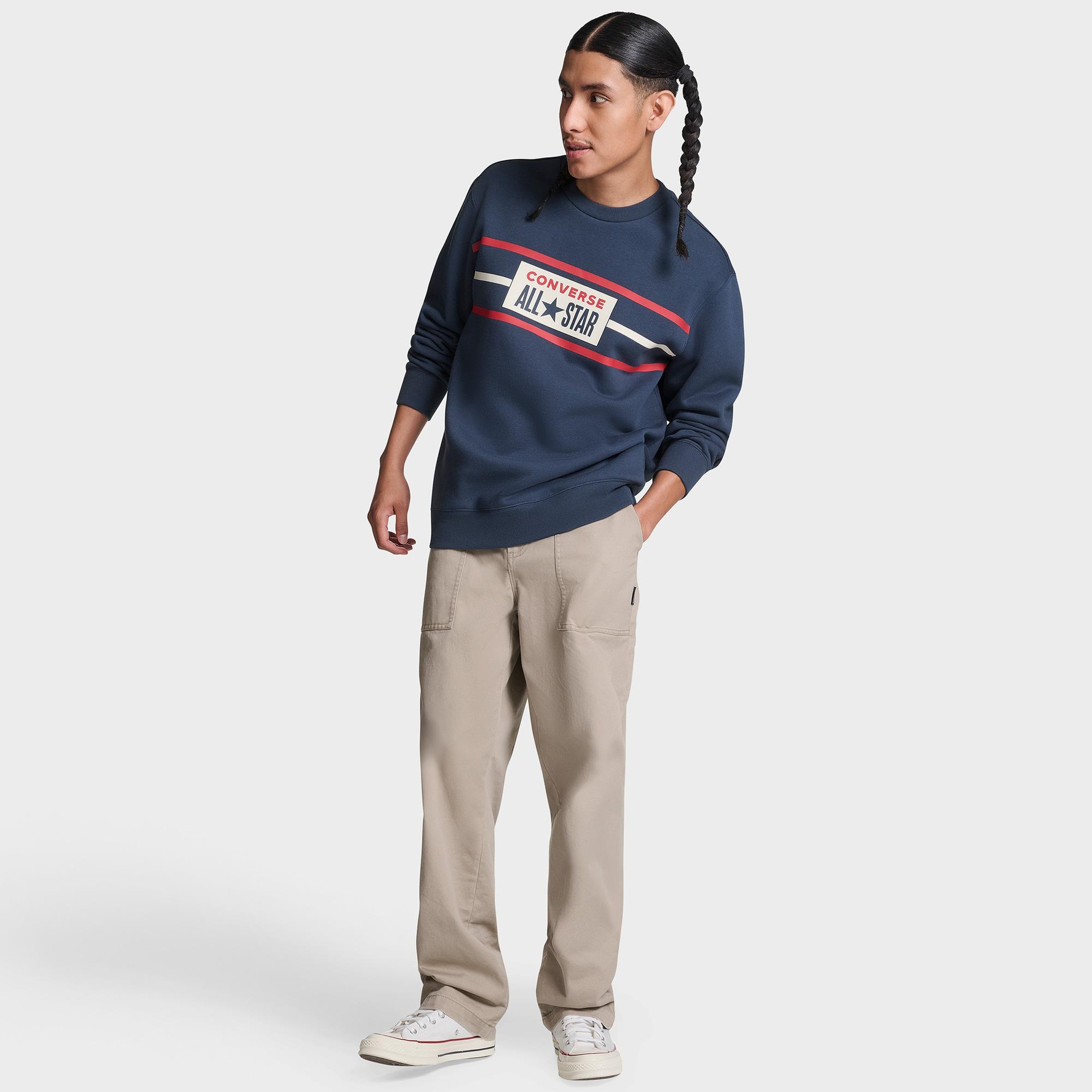 Converse Erkek Lacivert Sweatshirt