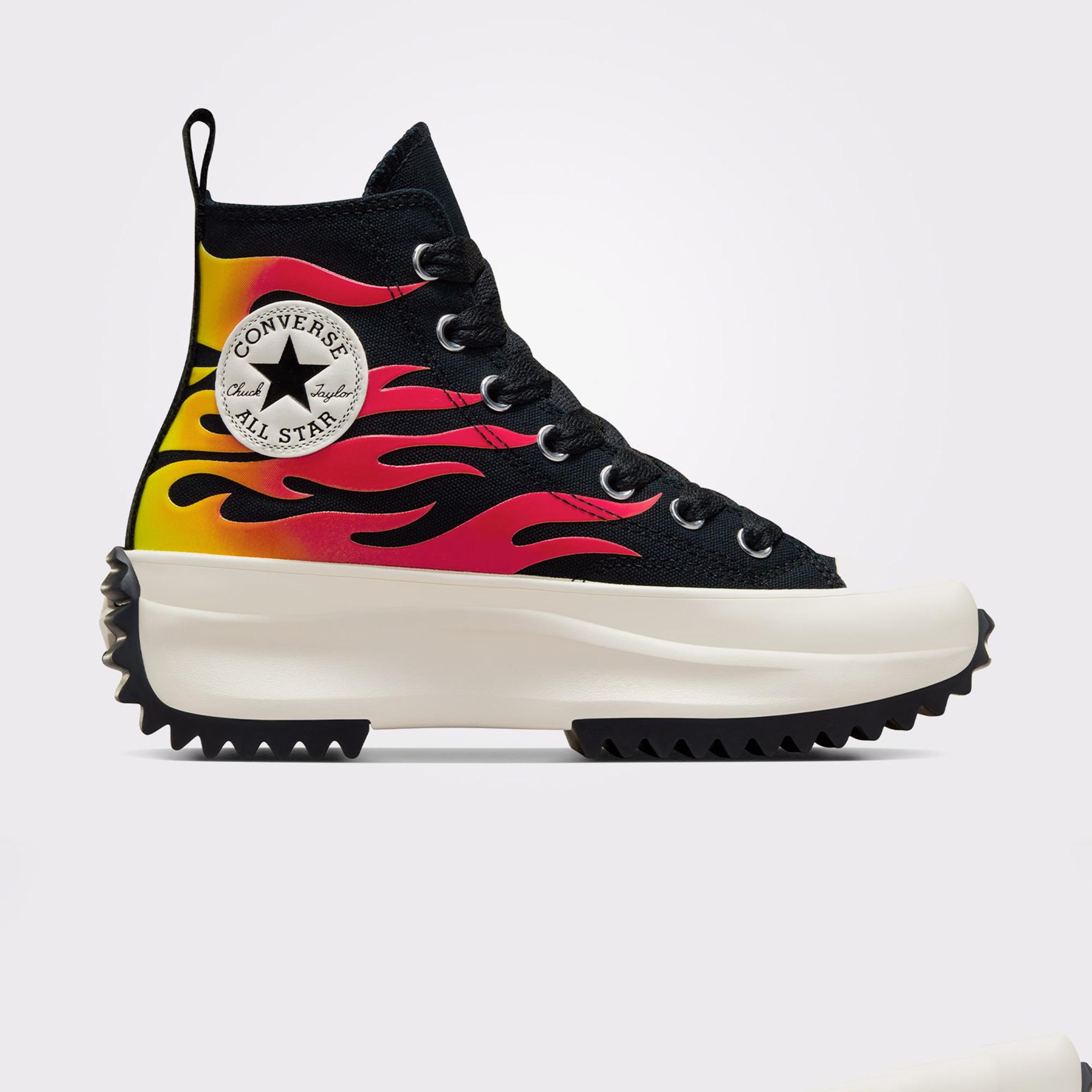 Converse Run Star Hike Unisex Siyah Platform Sneaker