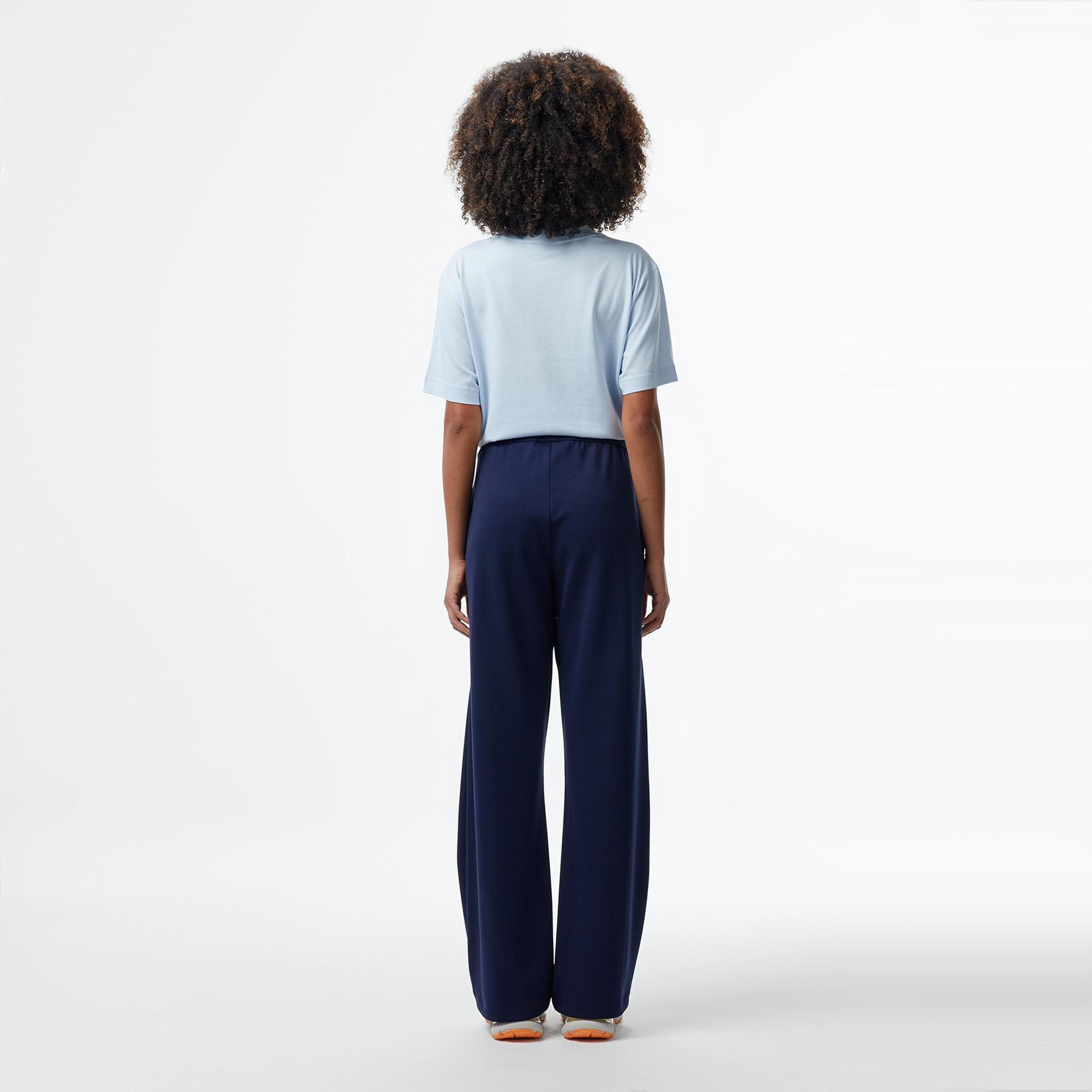 Kadın Loose Fit Lacivert Modal Karışımlı Eşofman Altı