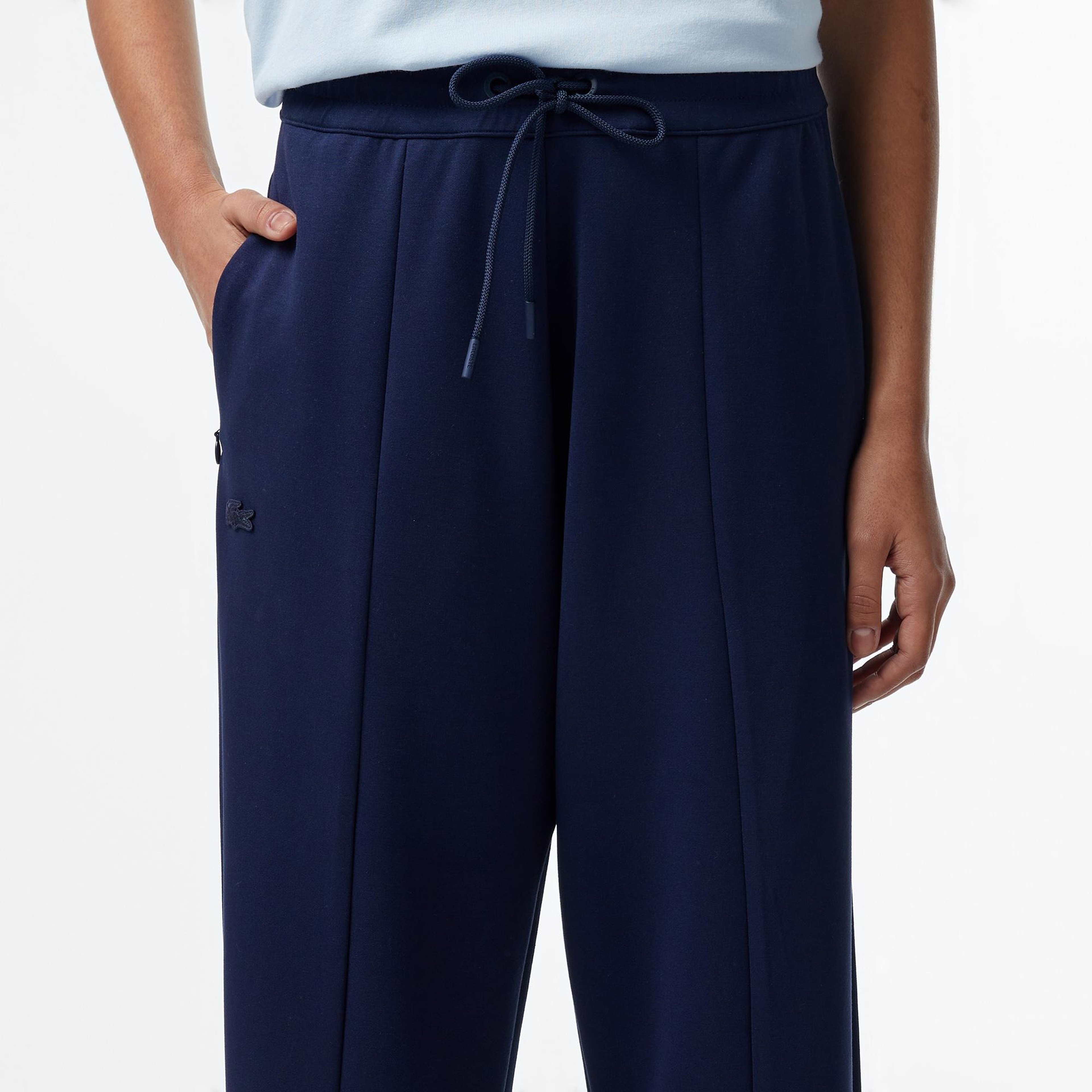 Kadın Loose Fit Lacivert Modal Karışımlı Eşofman Altı