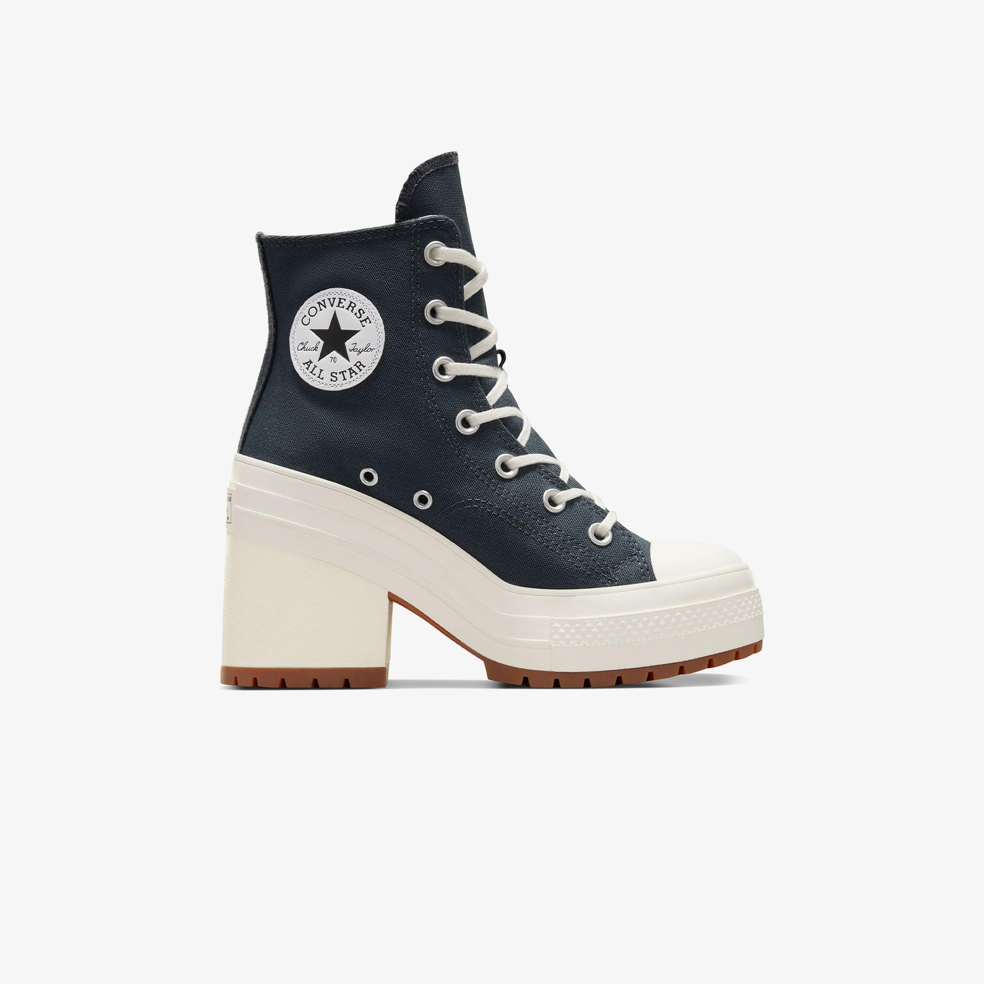 Converse Chuck 70 De Luxe Heel Unisex Lacivert Platform Sneaker