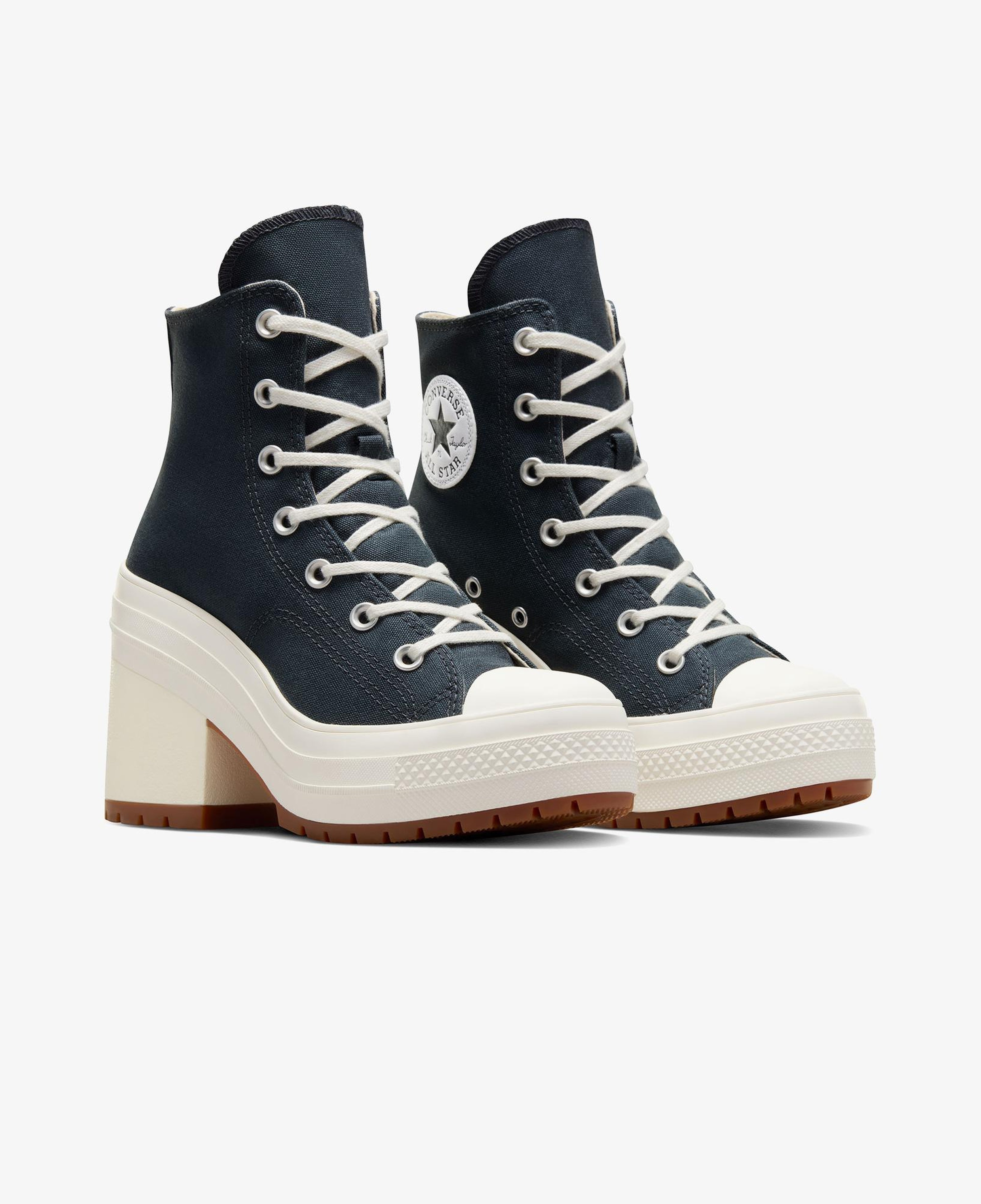 Converse Chuck 70 De Luxe Heel Unisex Lacivert Platform Sneaker