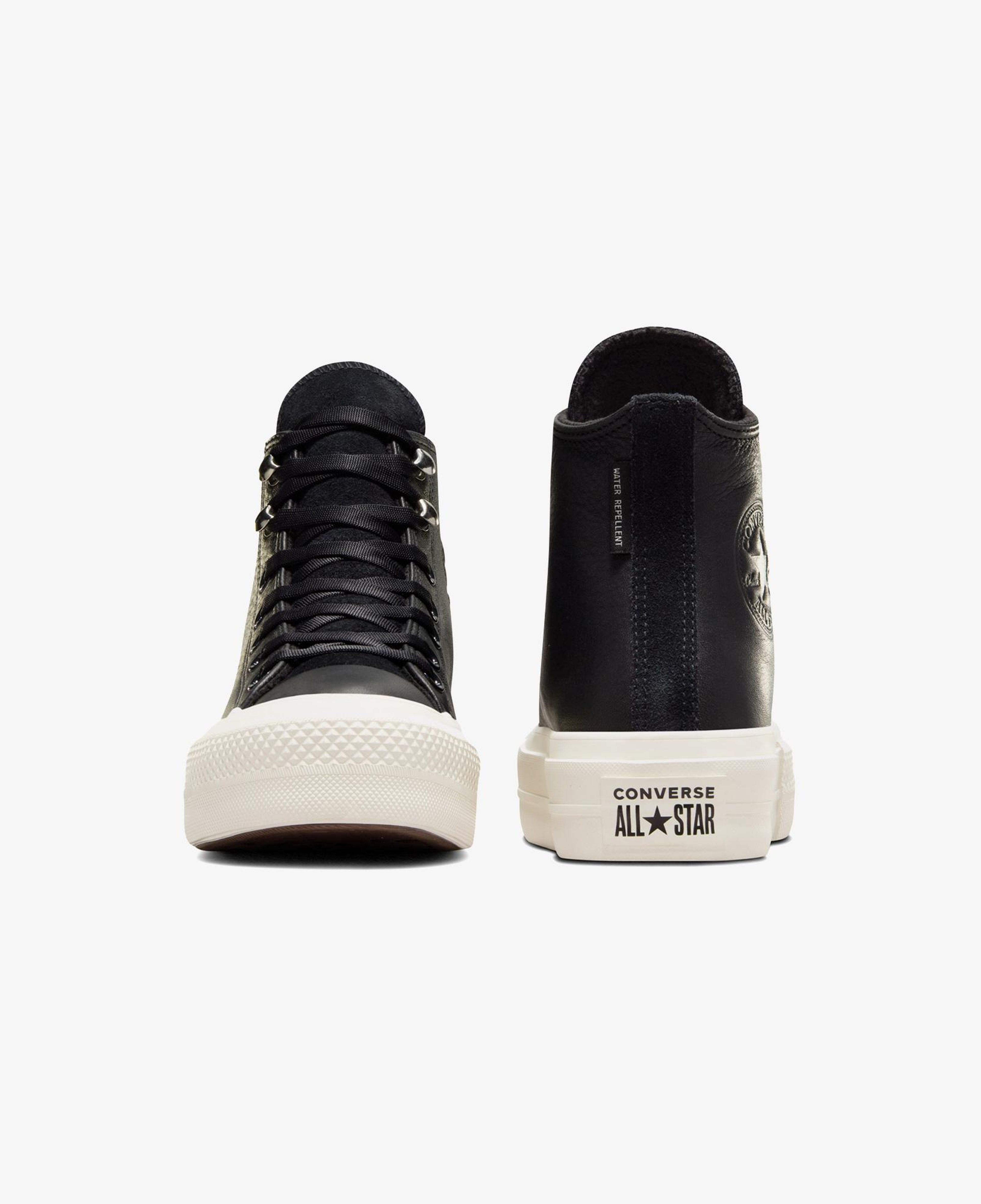 Converse Chuck Taylor All Star Lift Unisex Siyah Deri Platform Sneaker