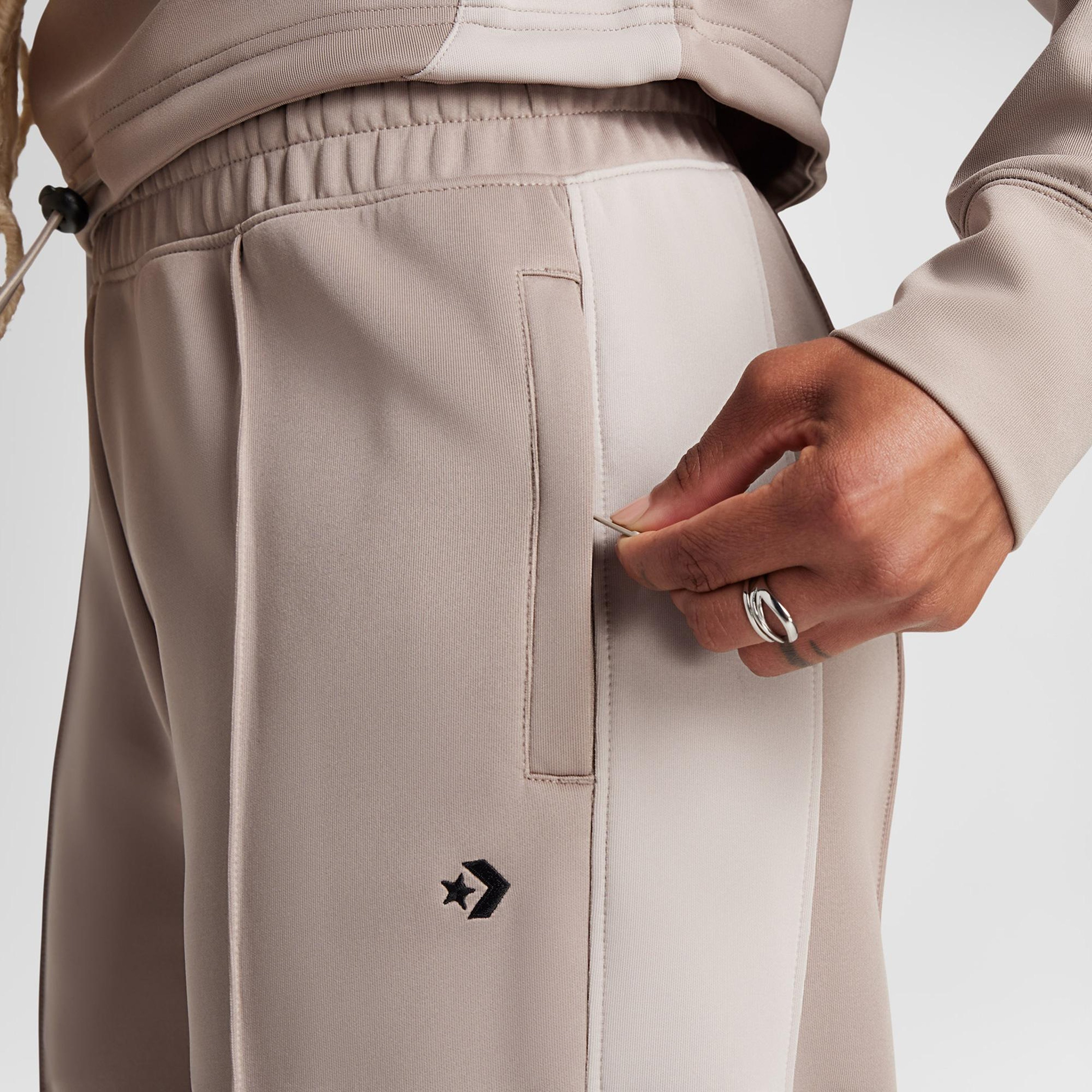 Converse Classic Kadın Renk Bloklu Kahverengi Eşofman Altı