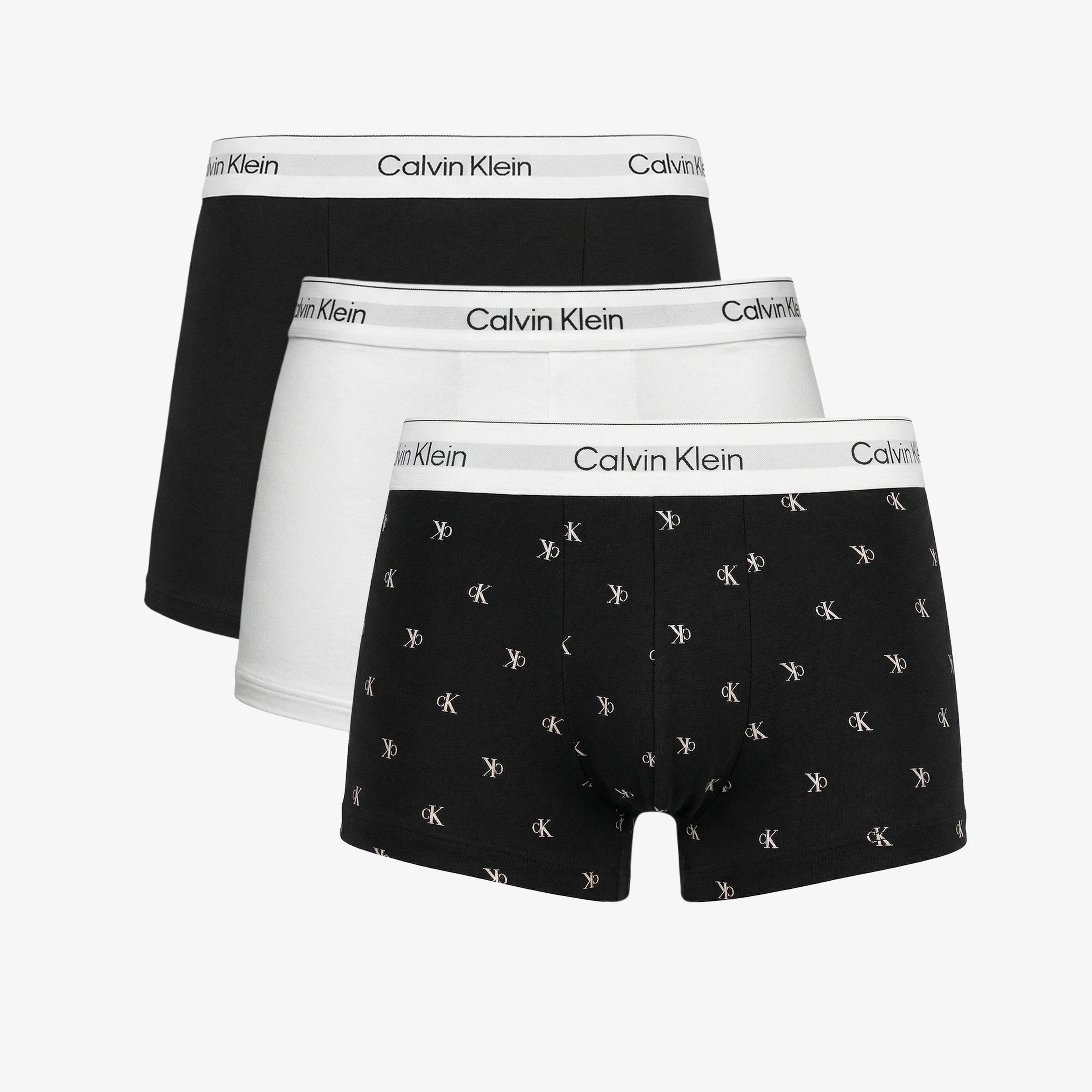 Calvin Klein Icon Cotton Stretch Erkek Siyah 3'lü Boxer Seti