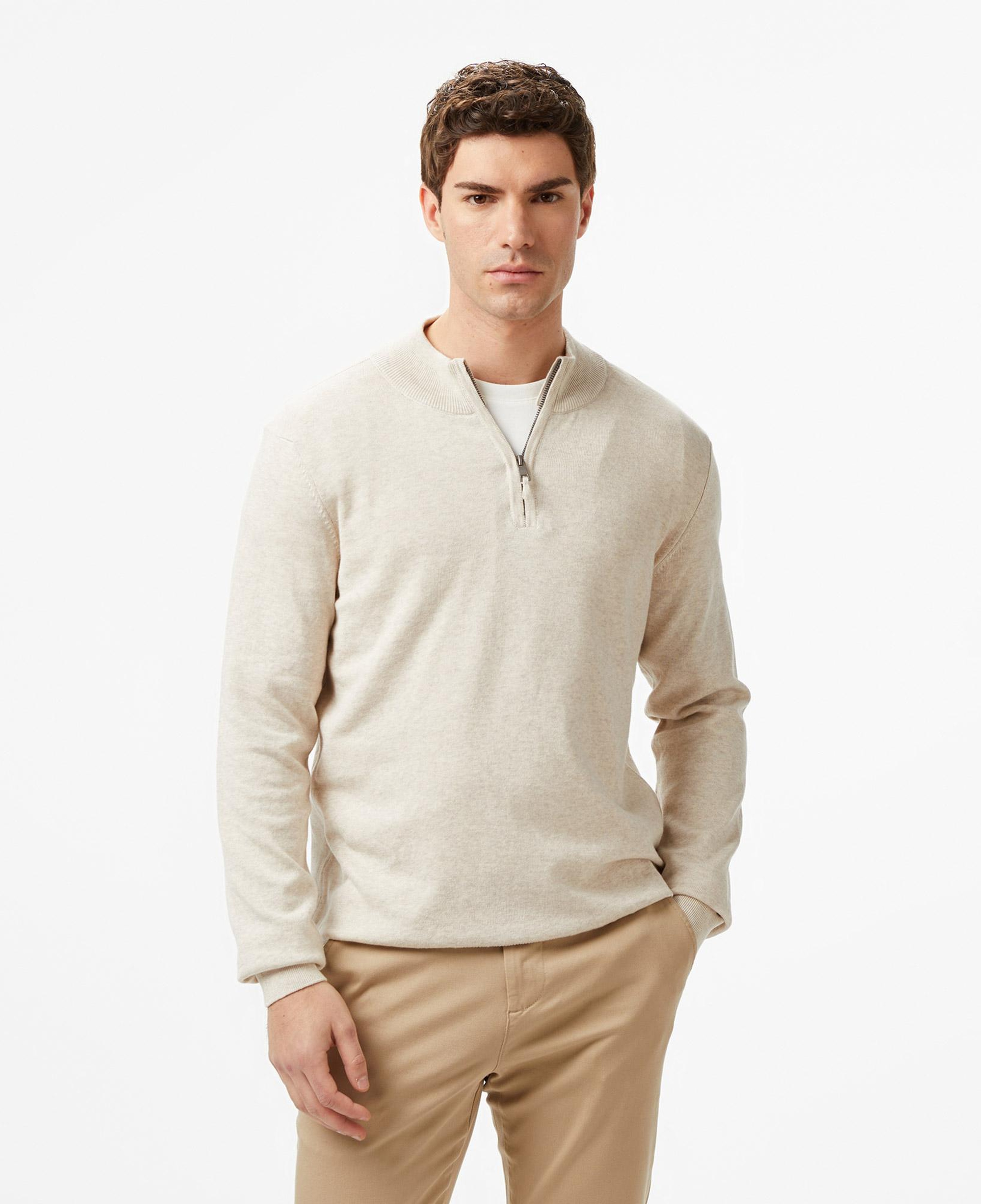 Nautica Erkek Krem Classic Fit Kazak