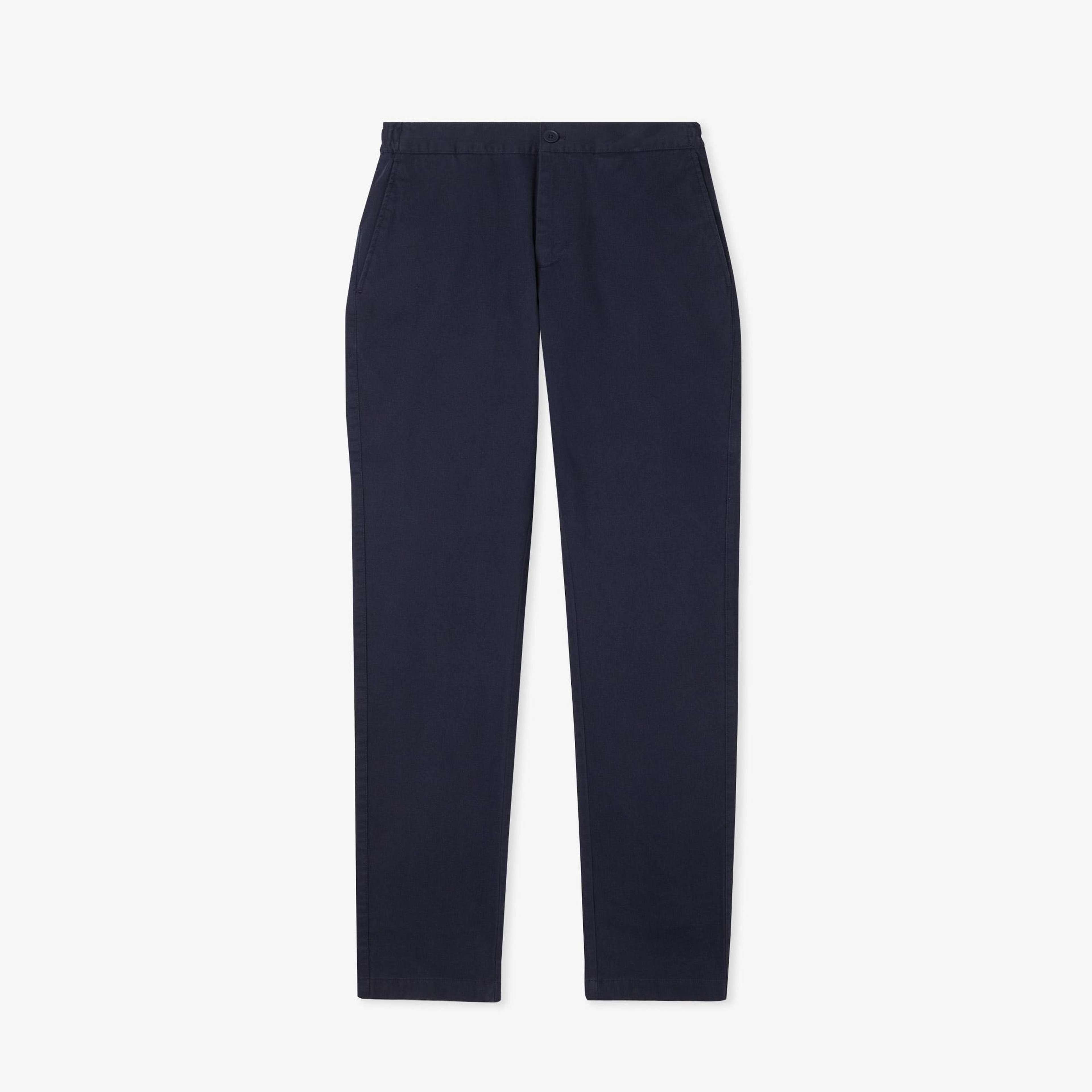 Erkek Slim Fit Lacivert Chino Modal Karışımlı Pantolon