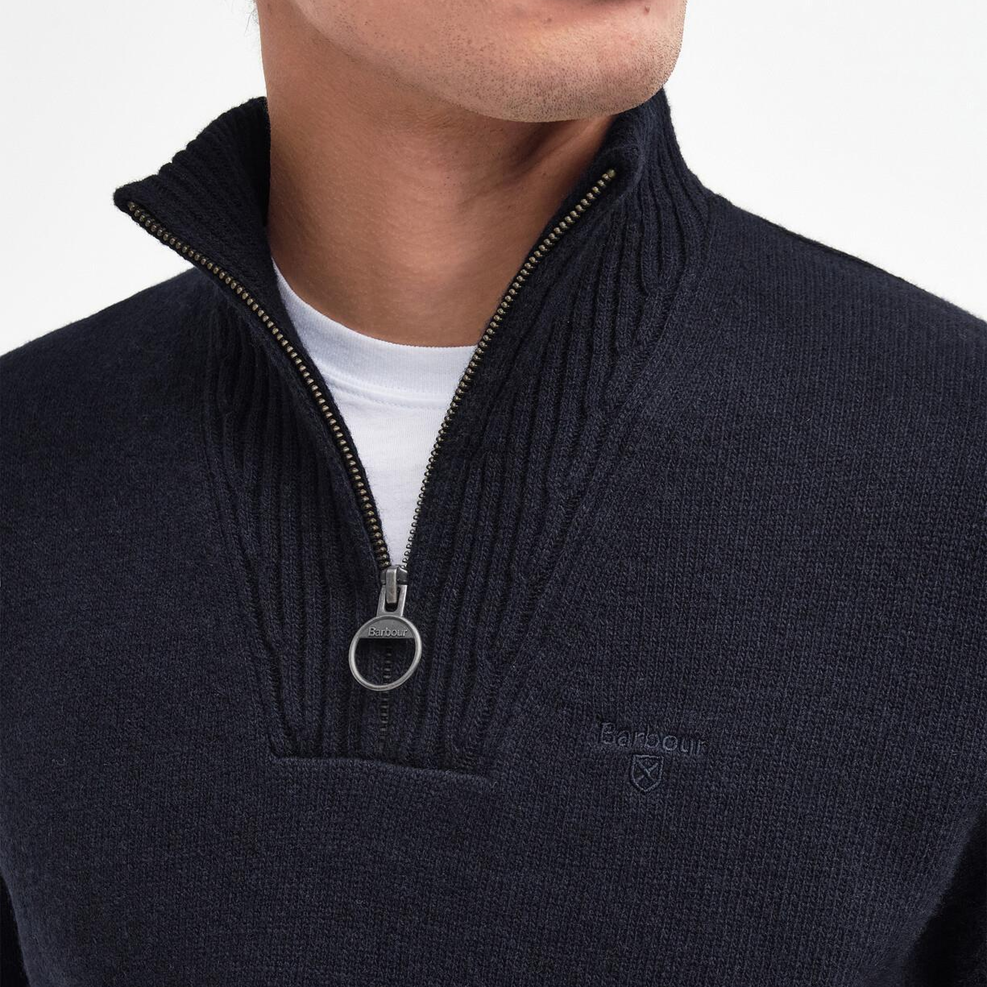 Barbour Essential Lambswool Half Zip Kazak