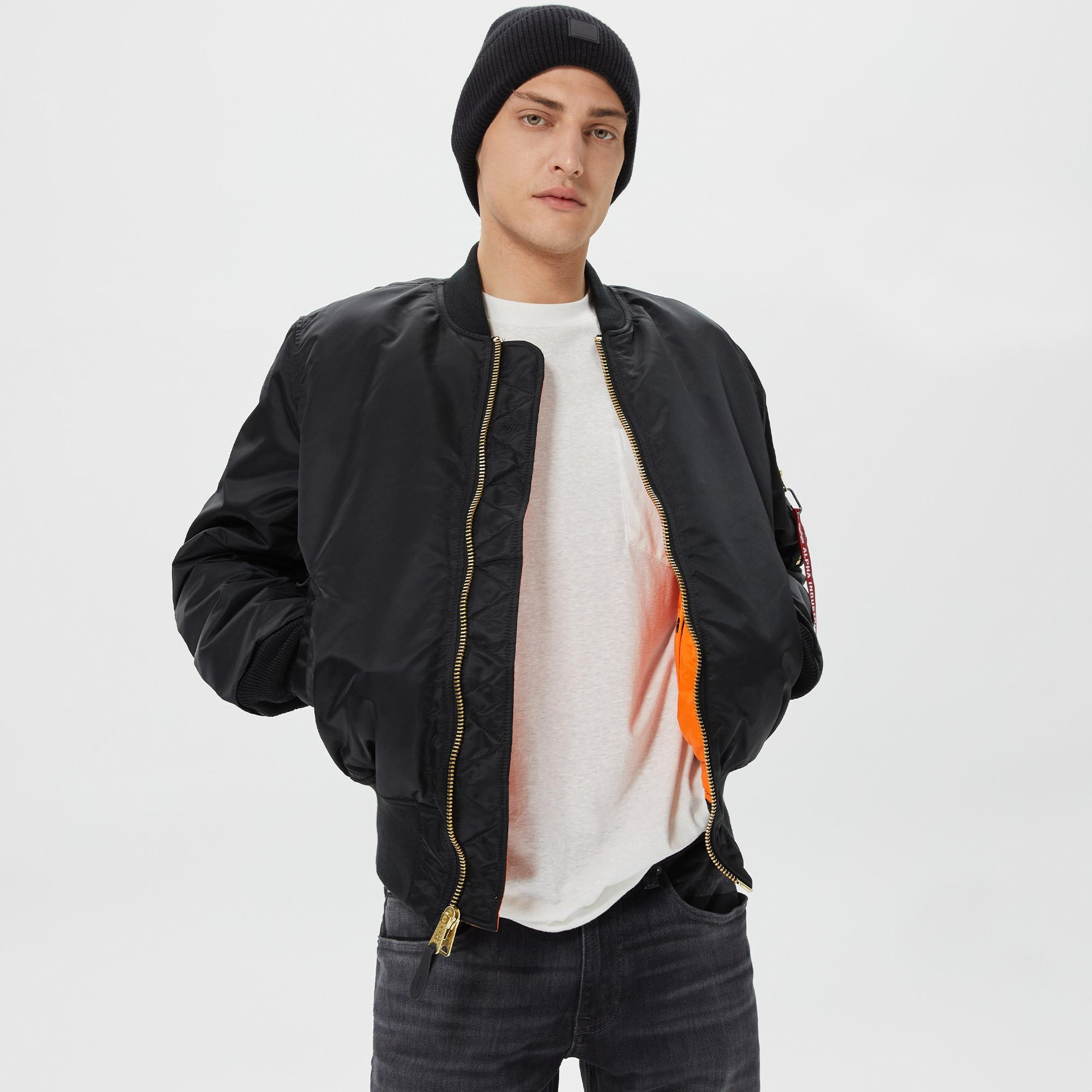 Alpha Industries MA-1 Flight Erkek Siyah Ceket