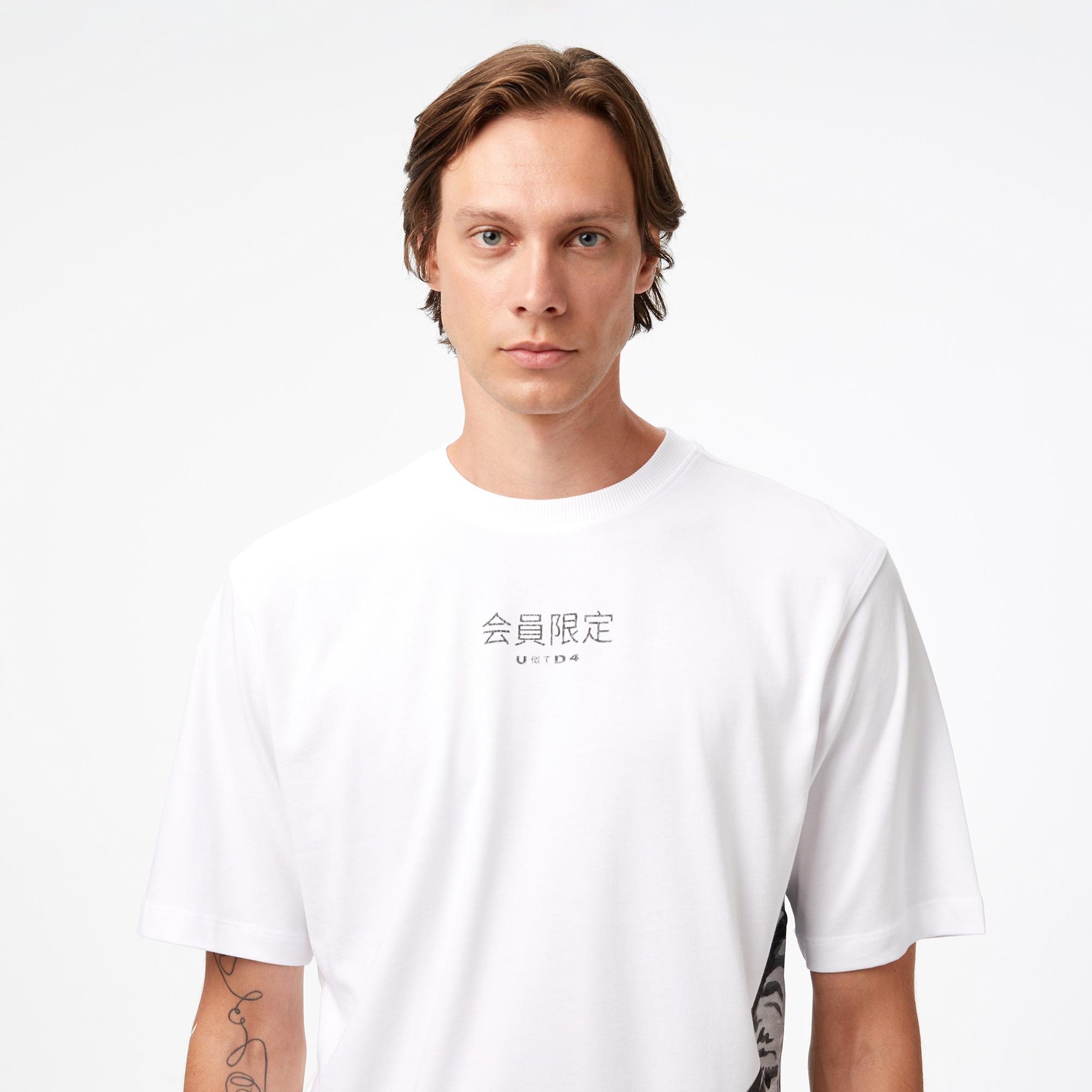 UNITED4 Classic Erkek Beyaz T-Shirt