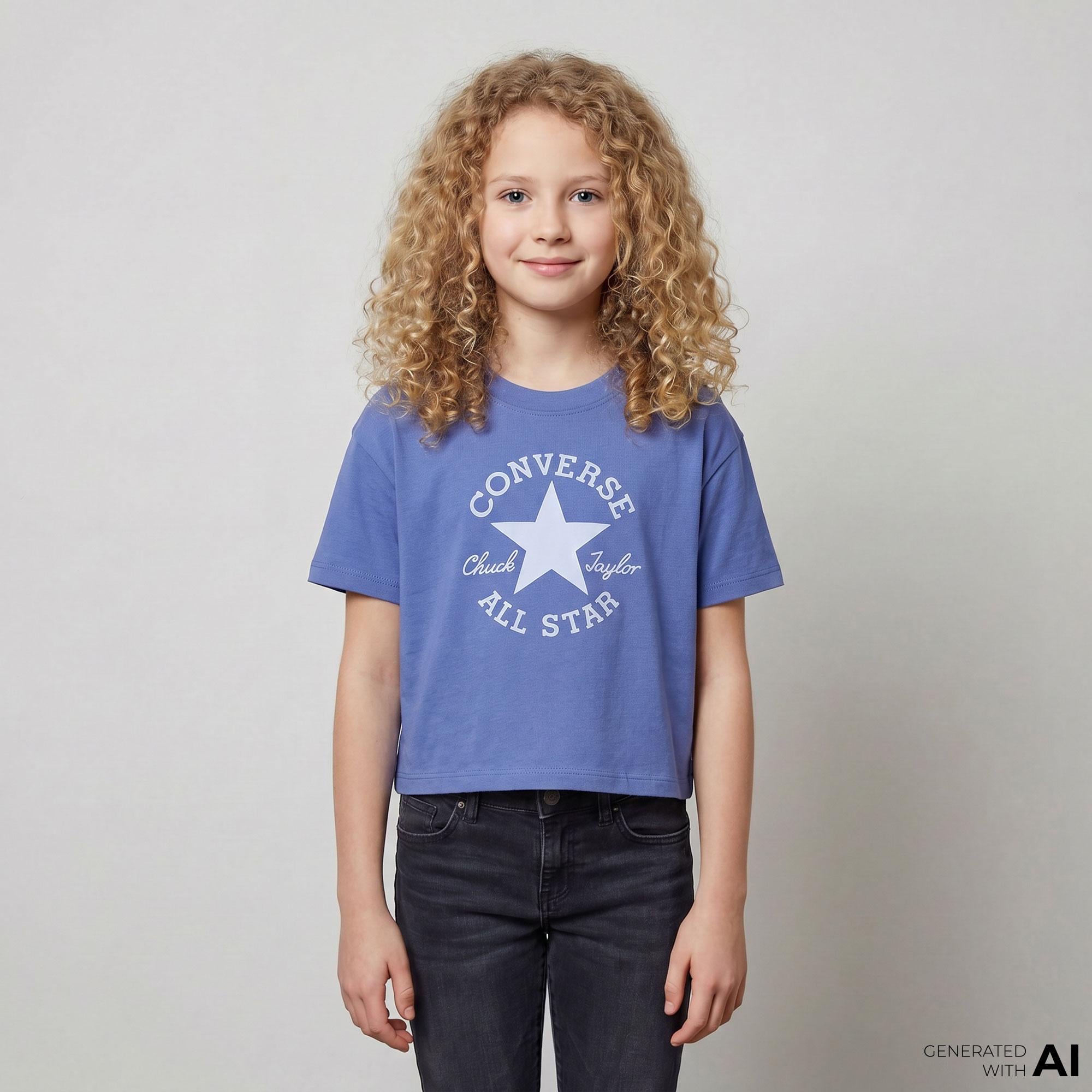 Converse Çocuk Mavi T-Shirt