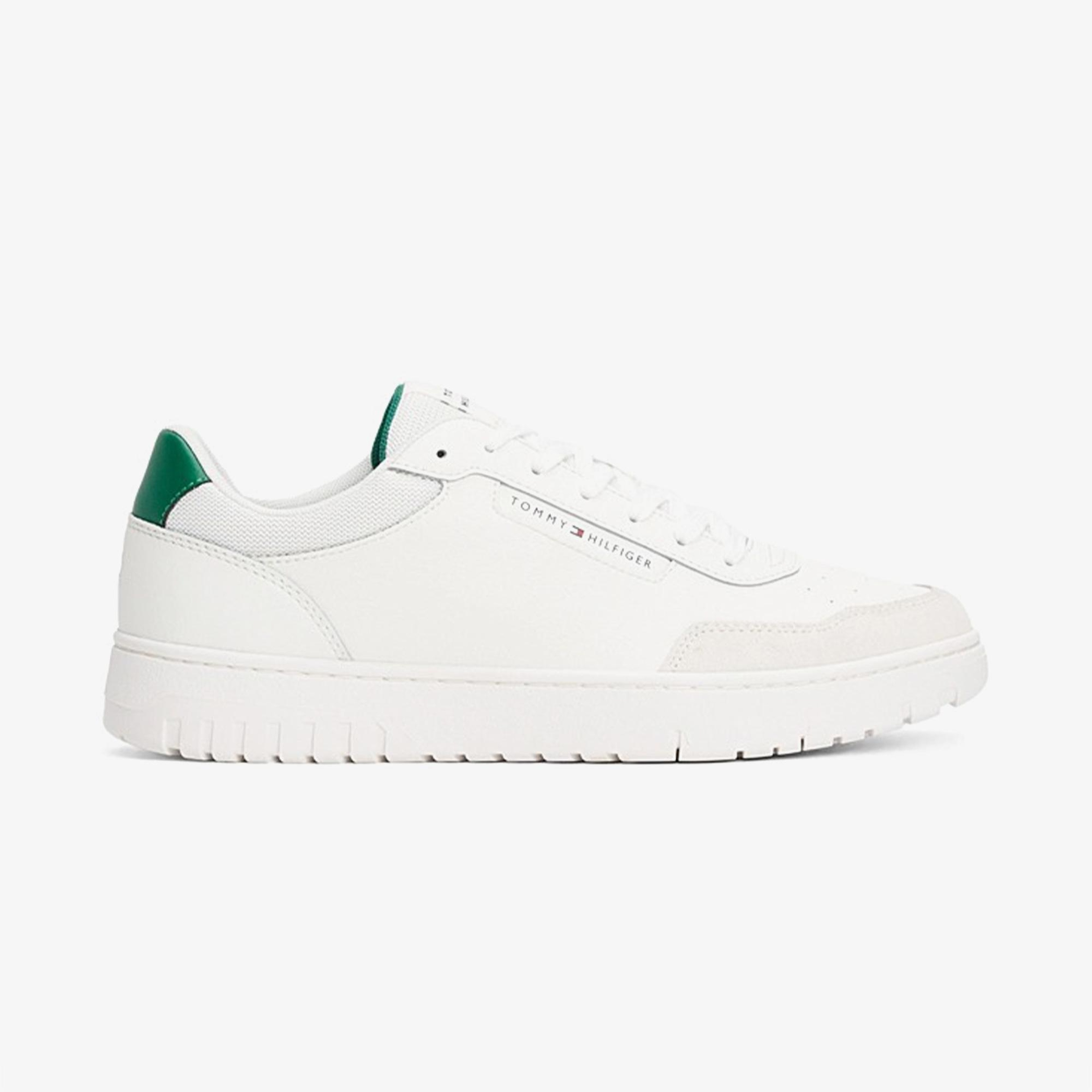 Tommy Hilfiger Low Top Mixture Erkek Beyaz Spor Ayakkabı