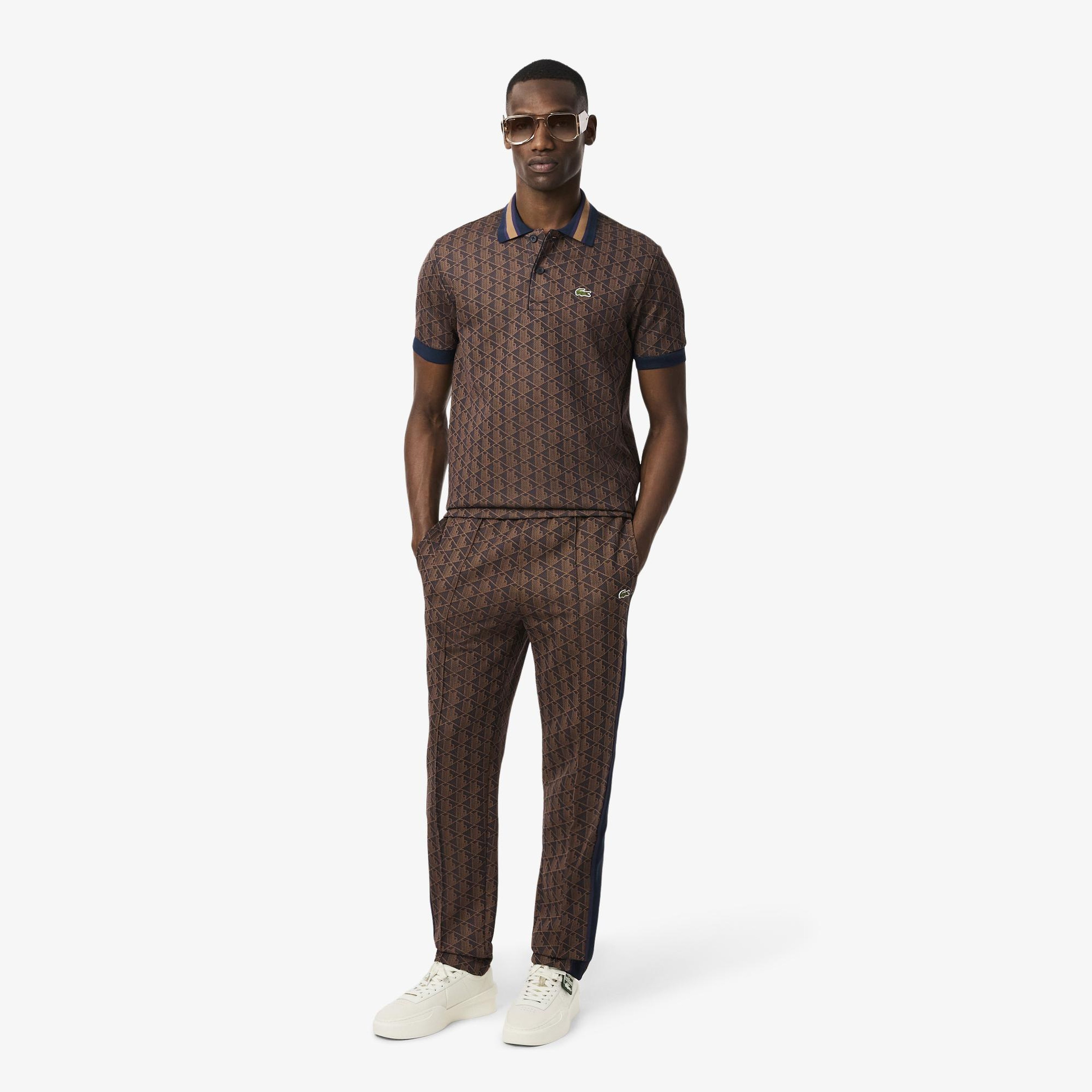 Lacoste Paris Monogram Erkek Mor Eşofman Altı