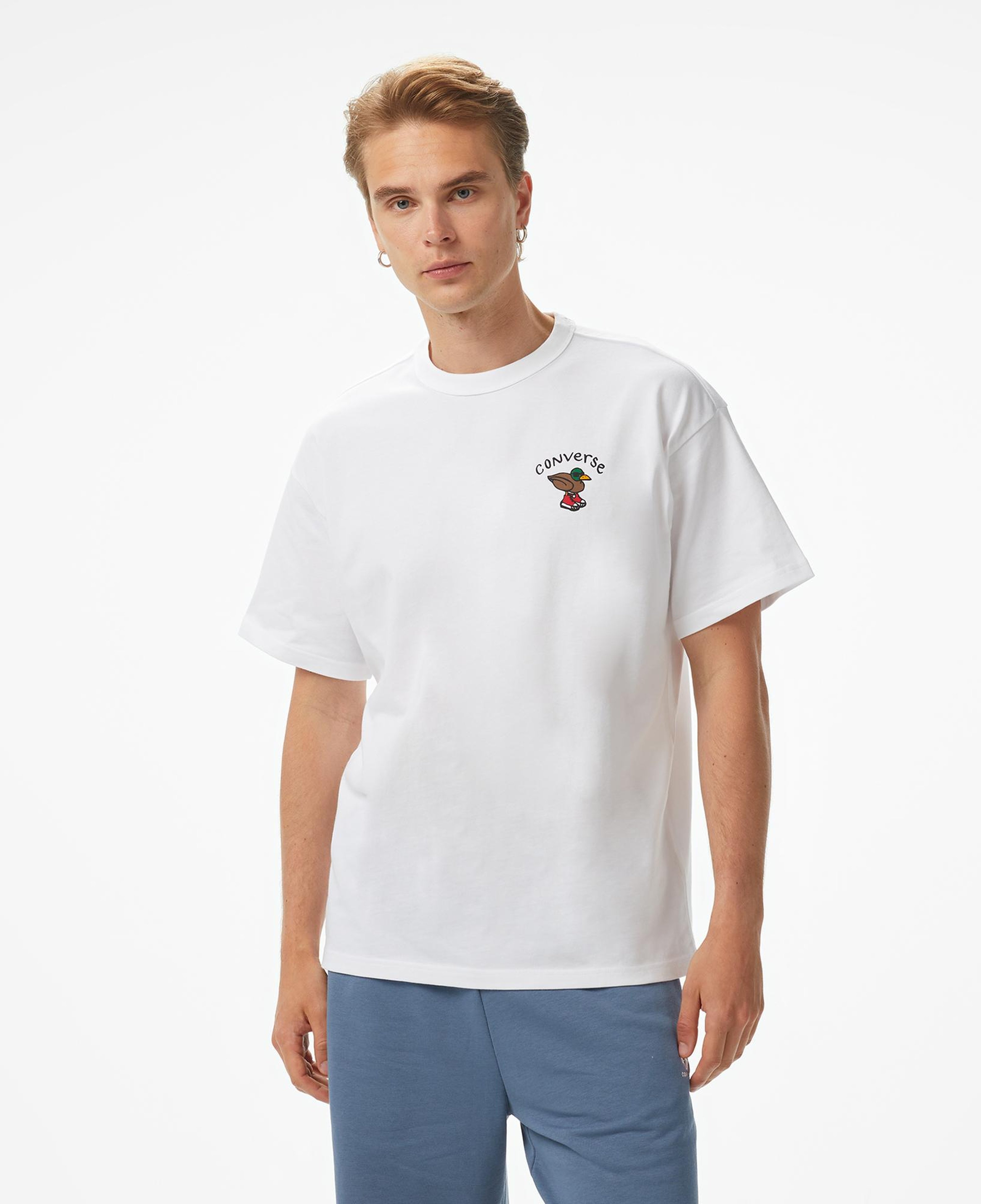 Converse Pool Side Star Chevron Erkek Beyaz T-Shirt