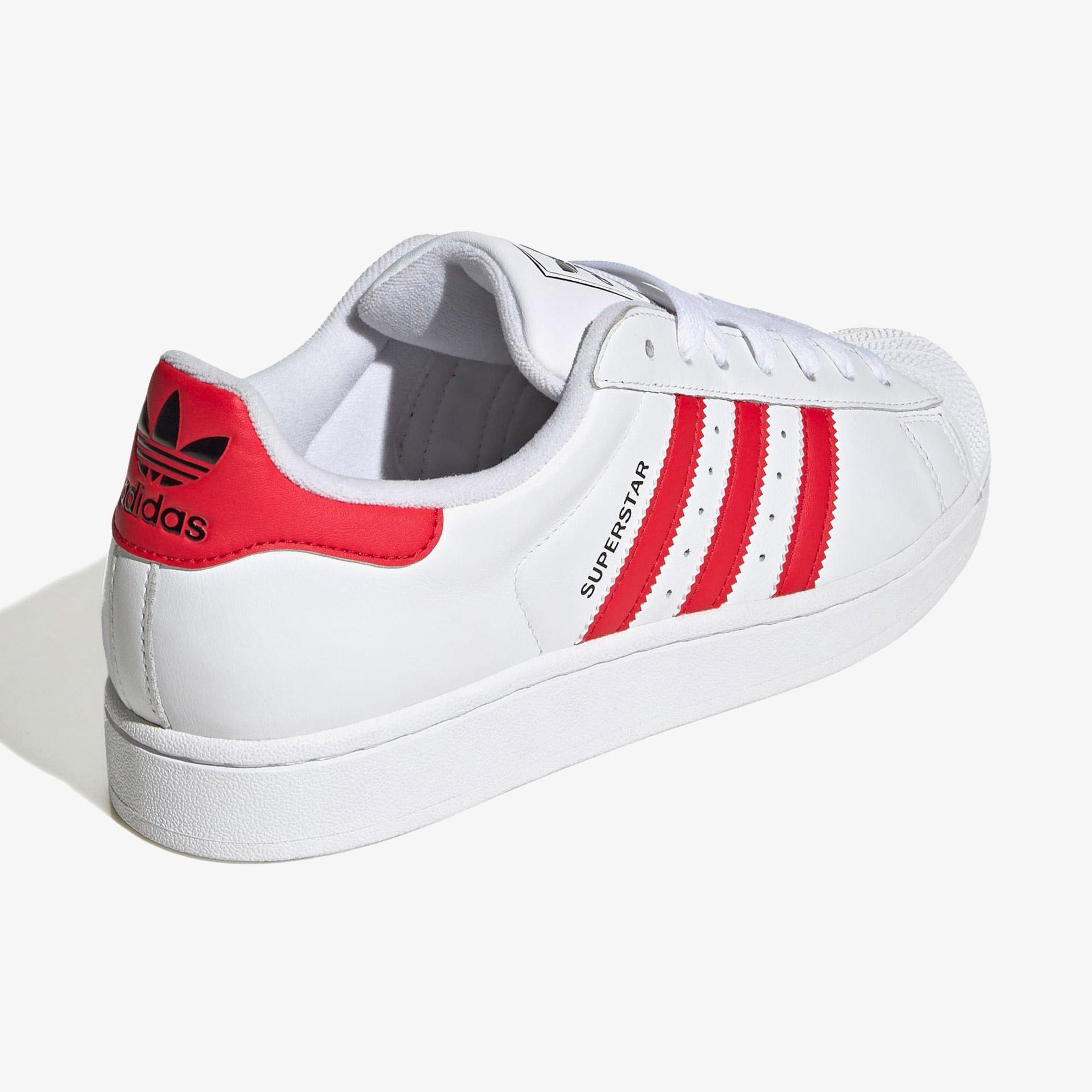 adidas Originals Superstar II Unisex Kırmızı/Beyaz Spor Ayakkabı