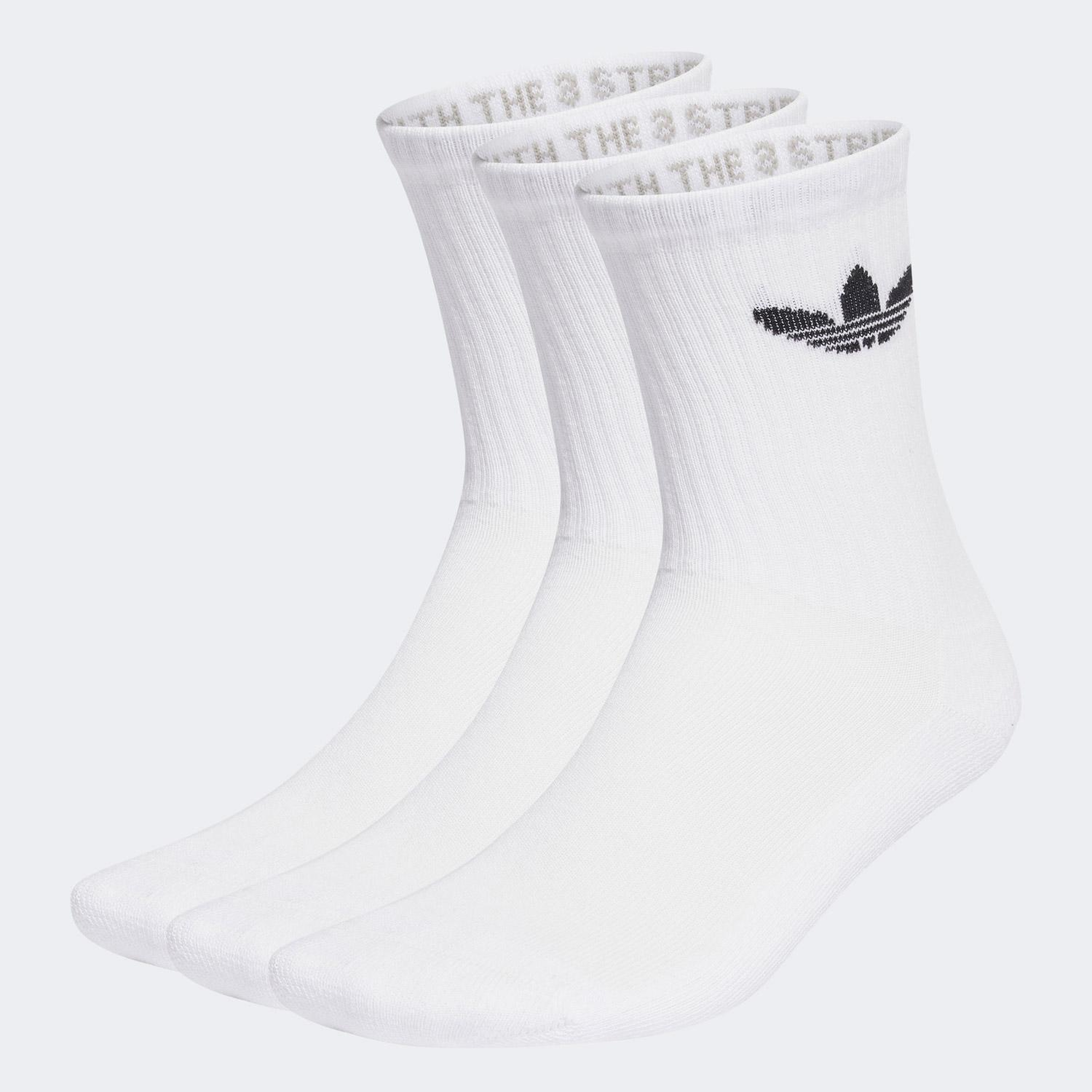 adidas Trefoil Cushion Crew 3' lü Unisex Beyaz Çorap