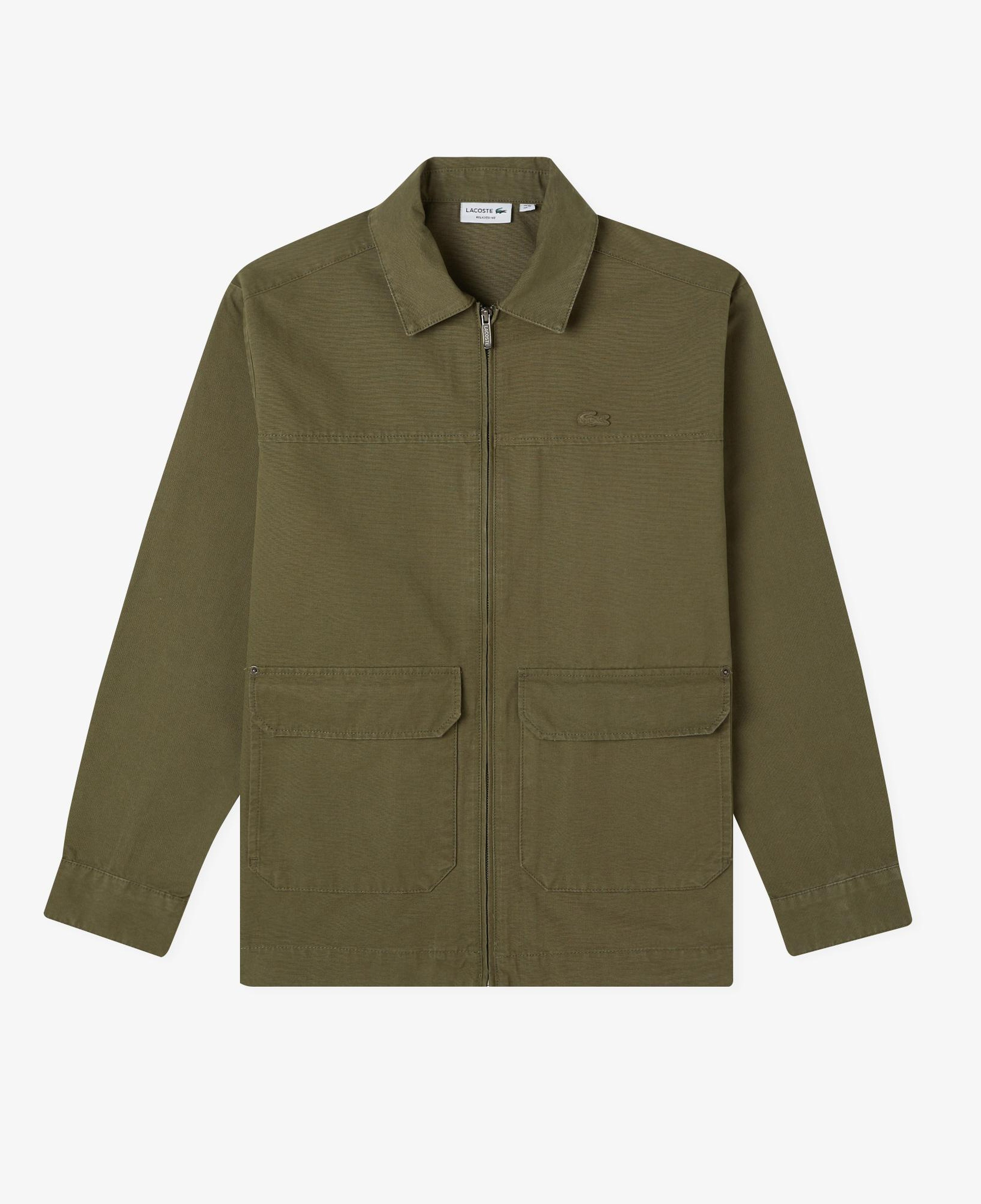 Lacoste Erkek Relaxed Fit Fermuarlı Haki Ceket