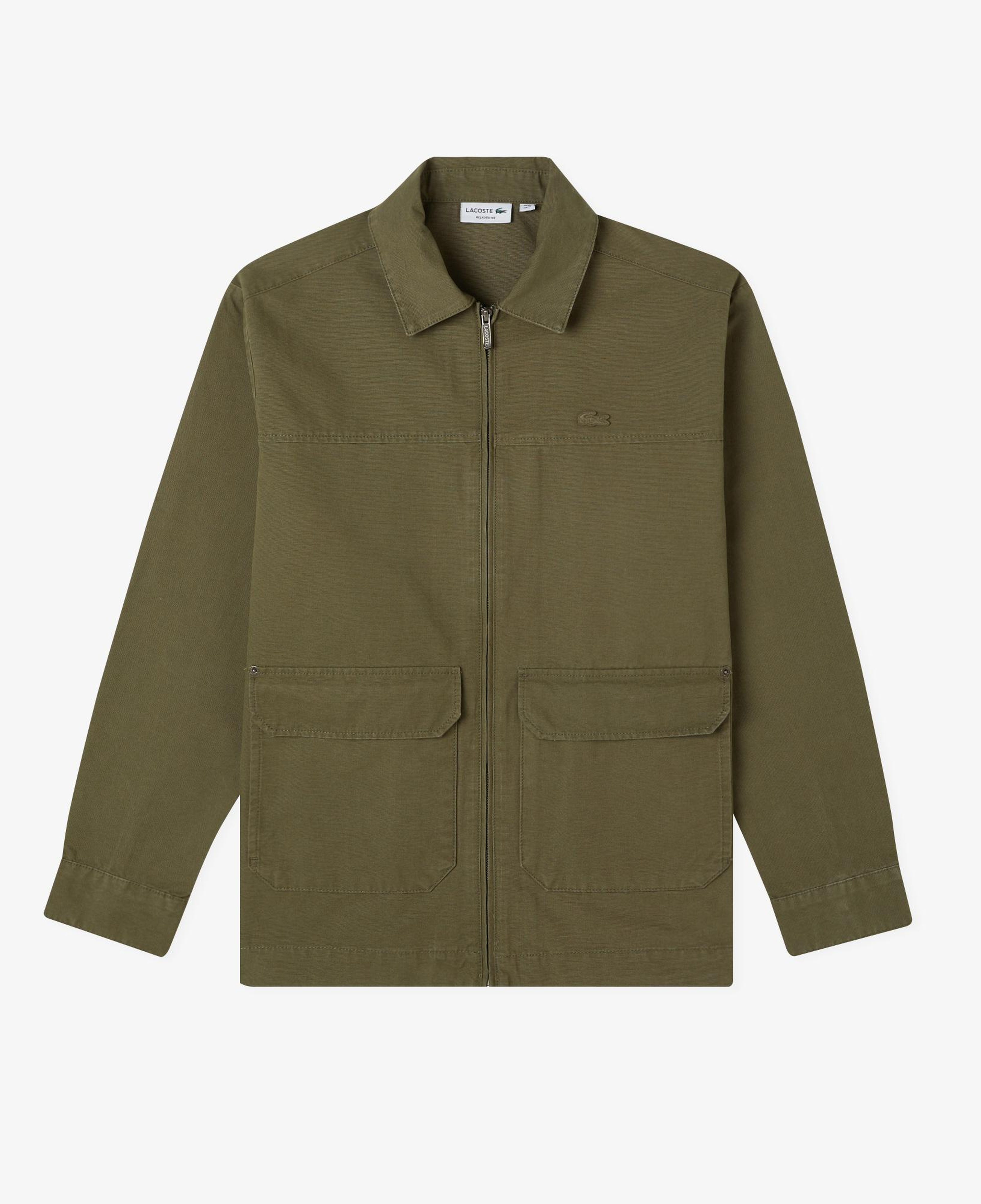 Lacoste Erkek Relaxed Fit Fermuarlı Haki Ceket